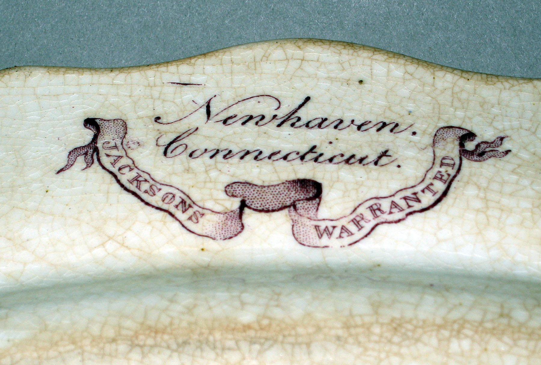 1964.1834 Jacksons Earthenware Platter, detail