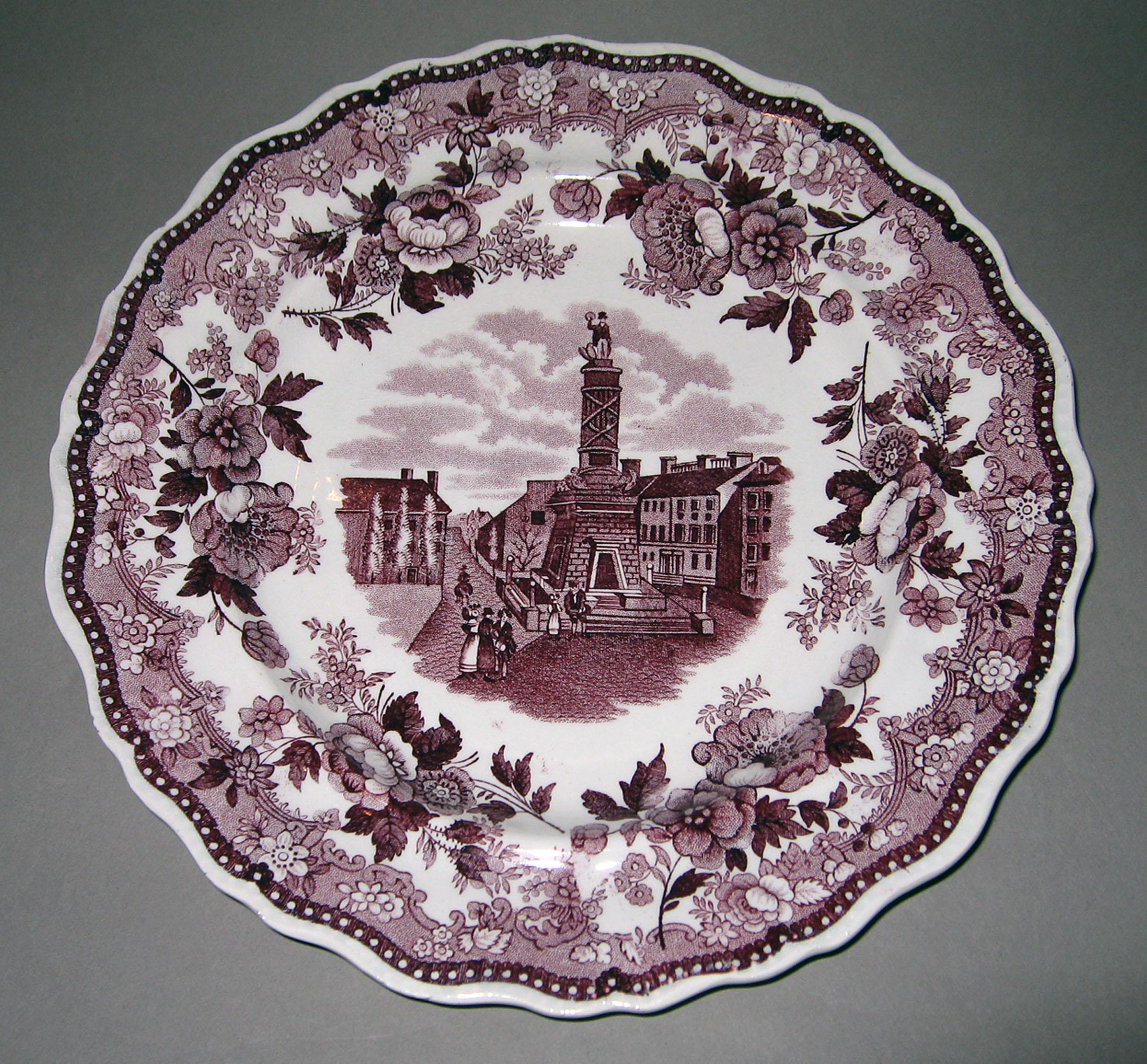 1964.1836 Jacksons Earthenware plate