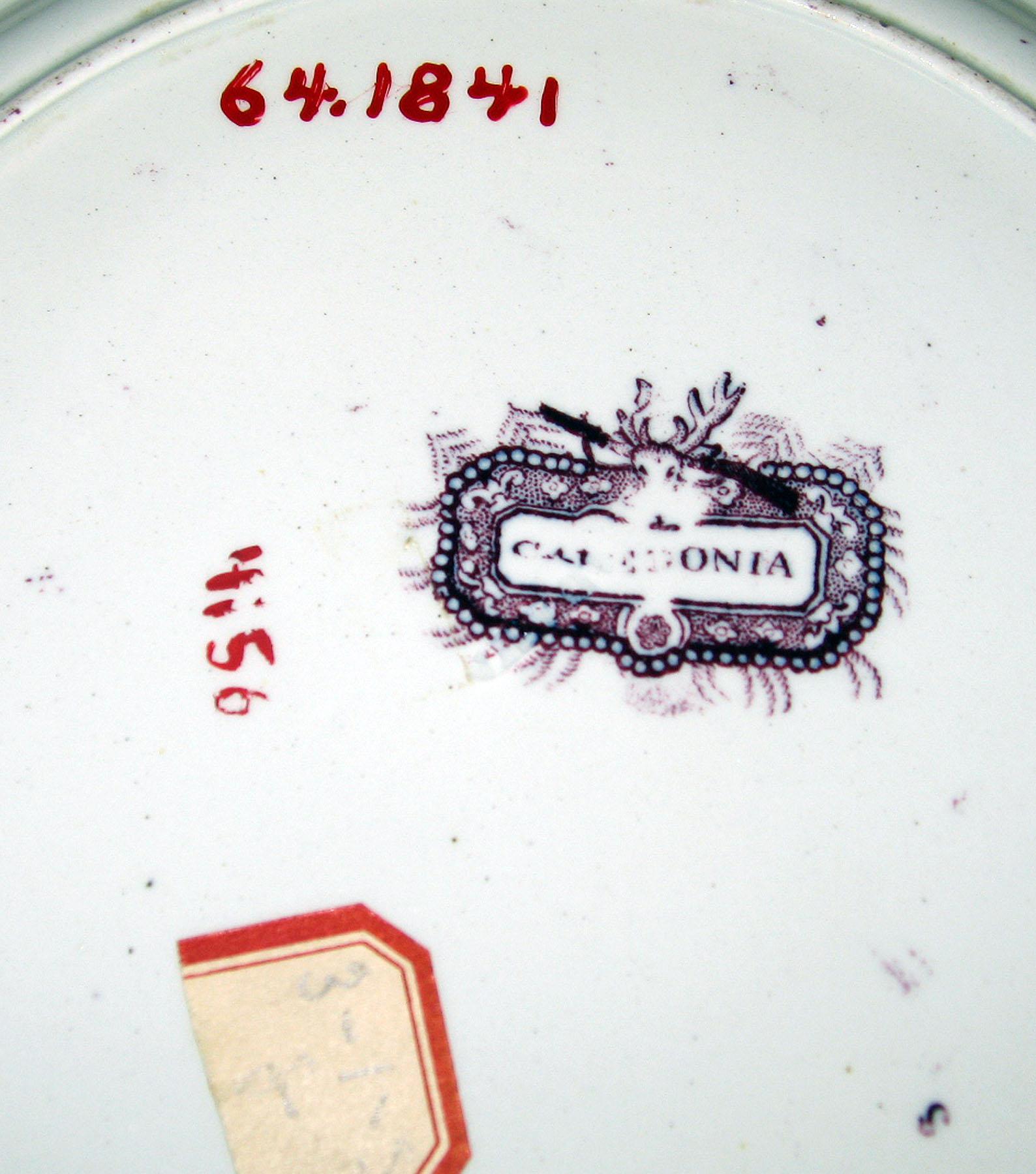 1964.1841 Adams earthenware plate (mark)