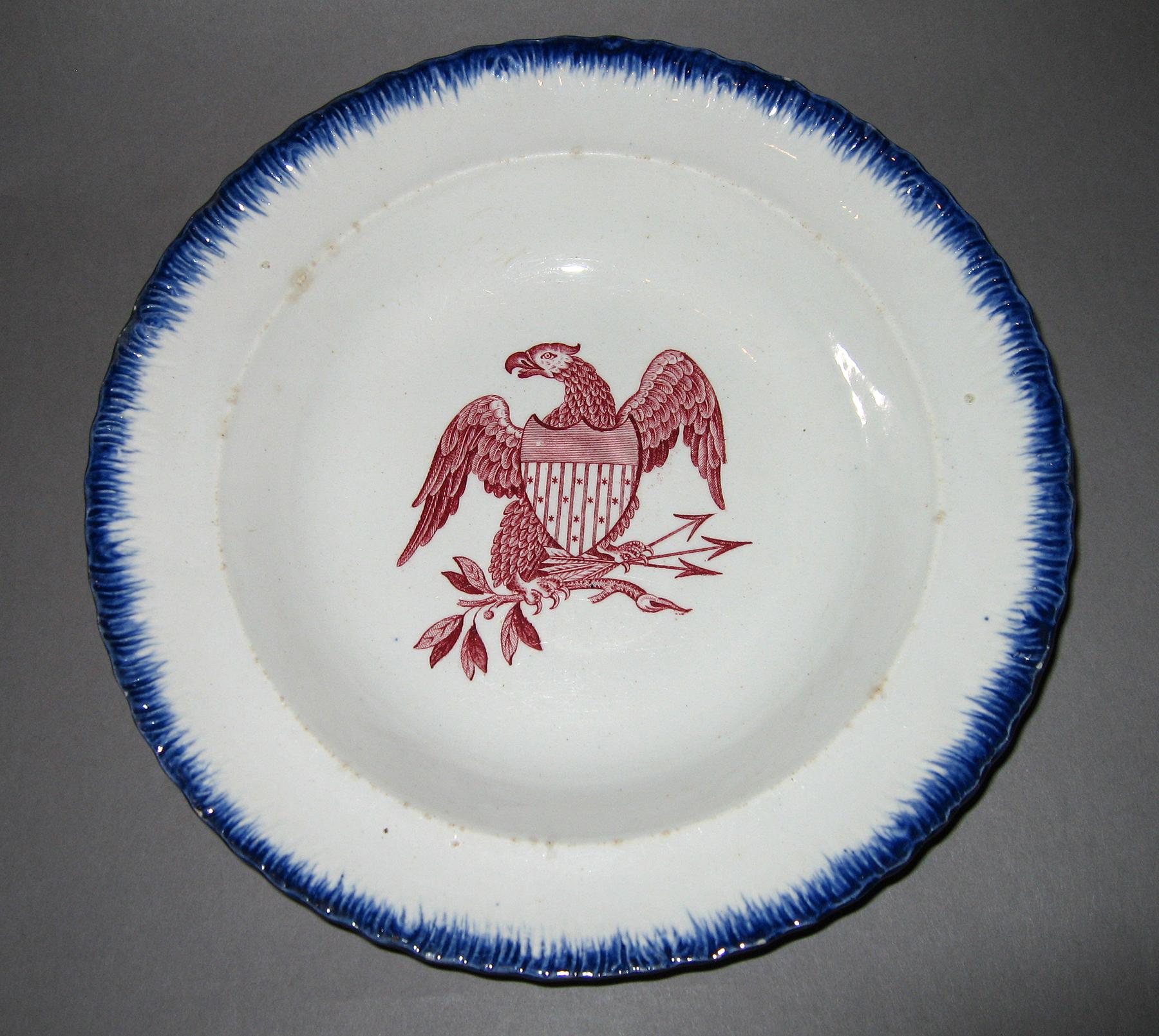 1964.1858.002 Transfer printed soup plate