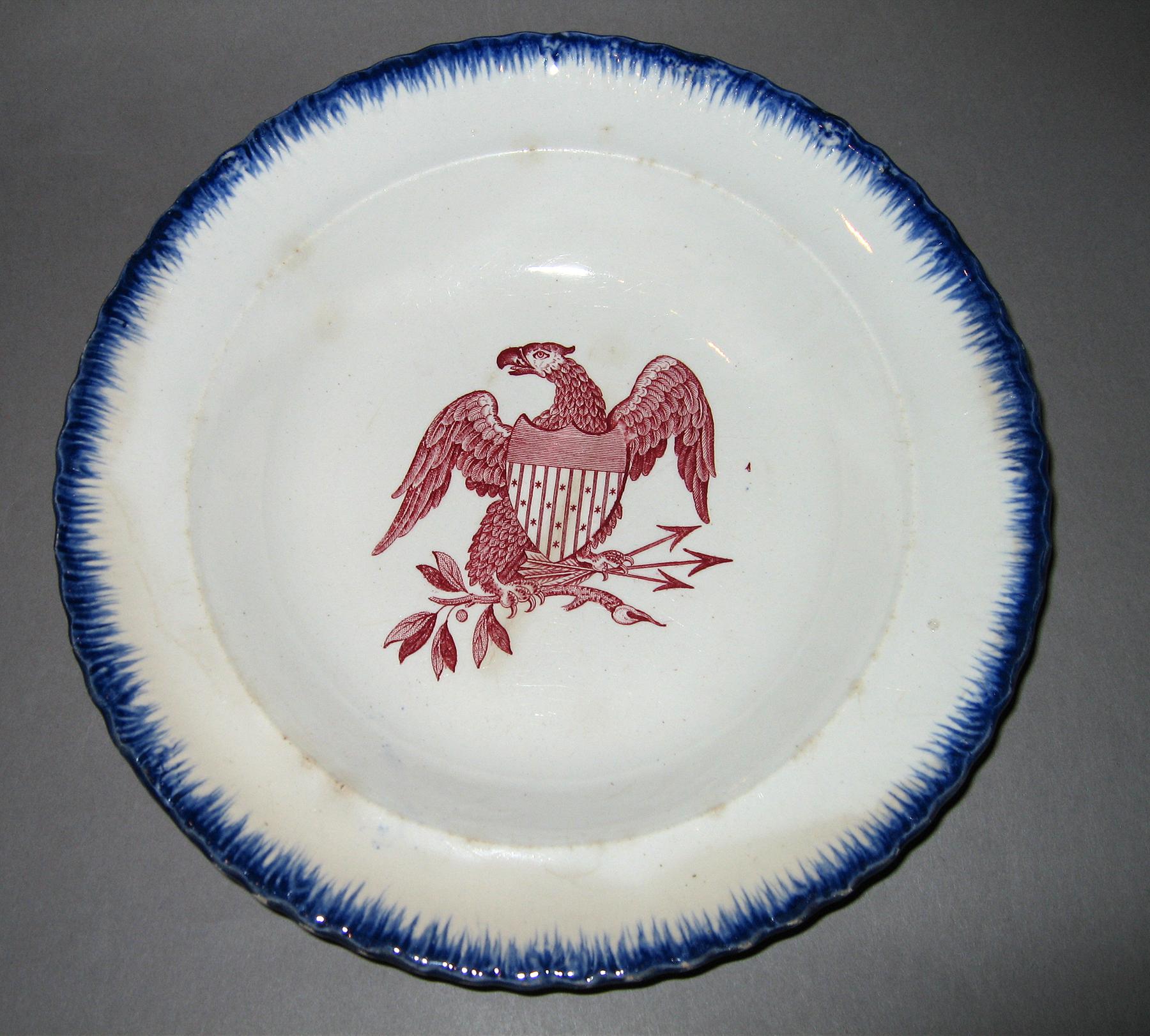 1964.1859.004 Transfer printed soup plate