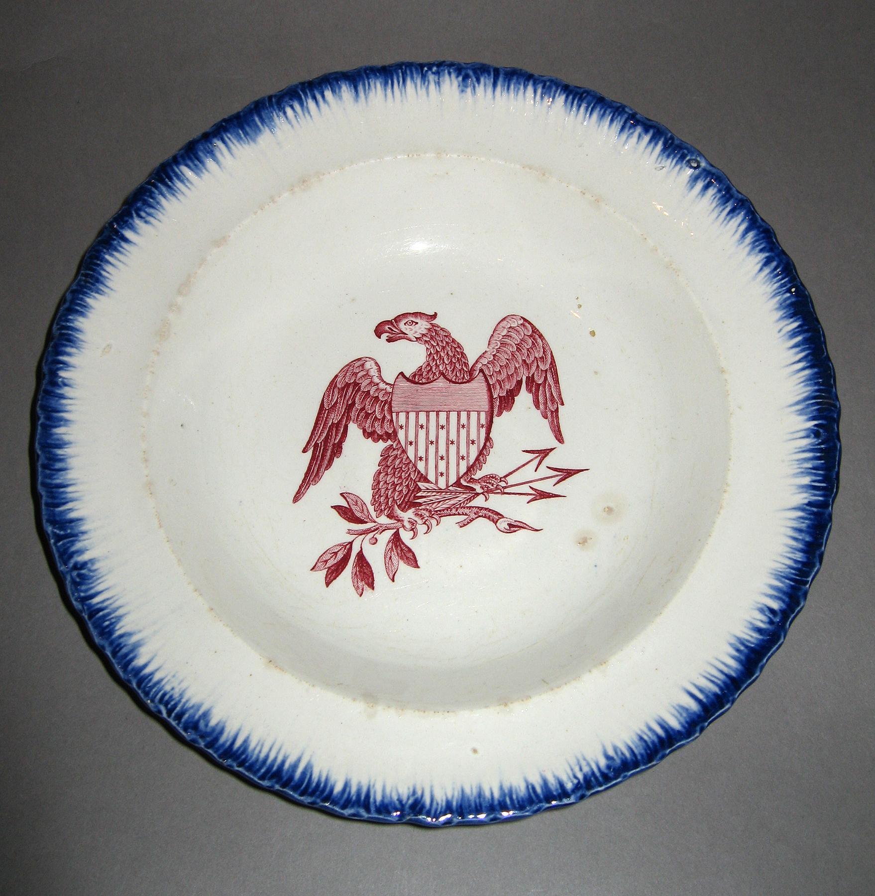 1964.1859.005 Transfer printed soup plate