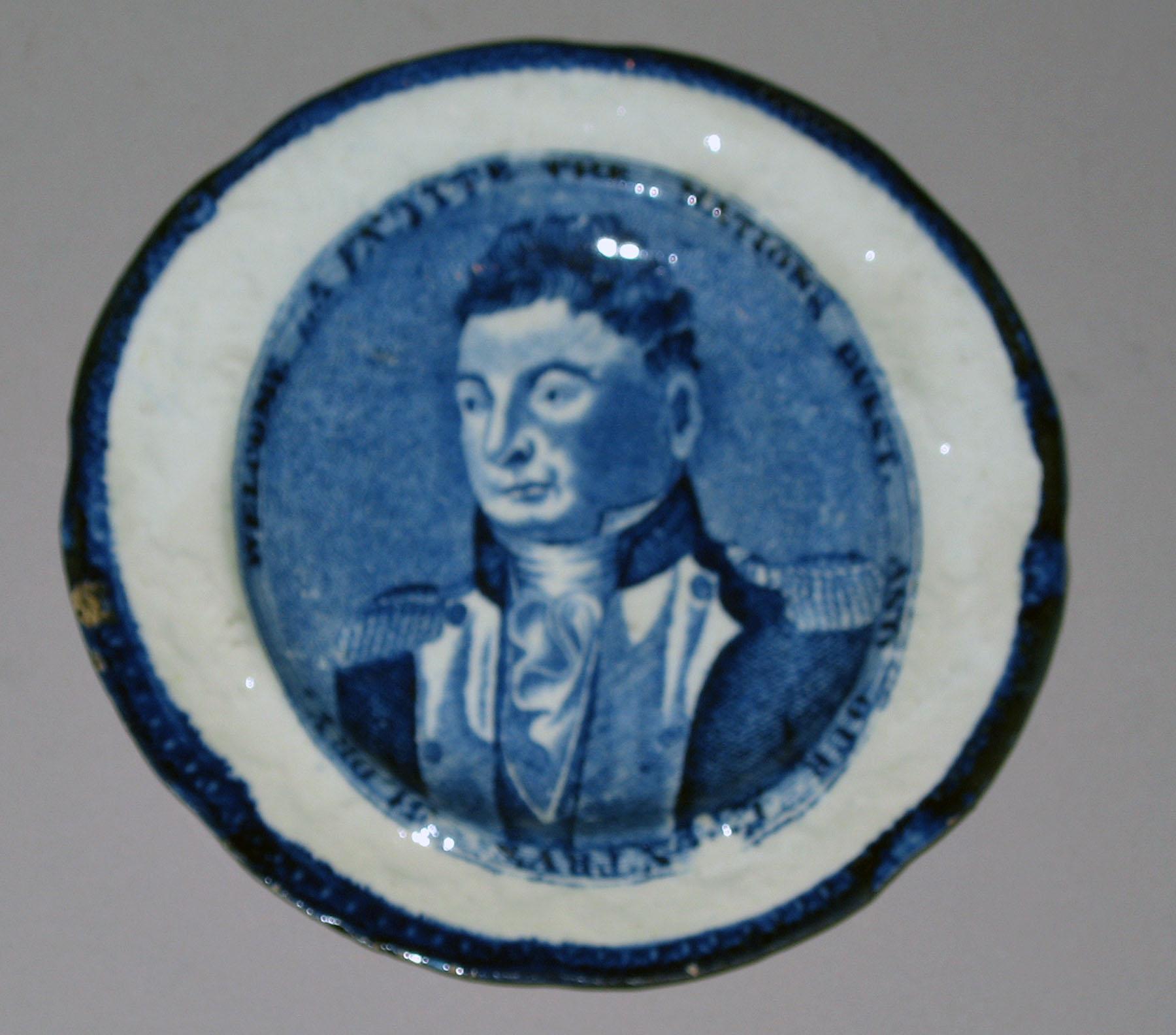1964.1863 Pearlware Clews cup plate