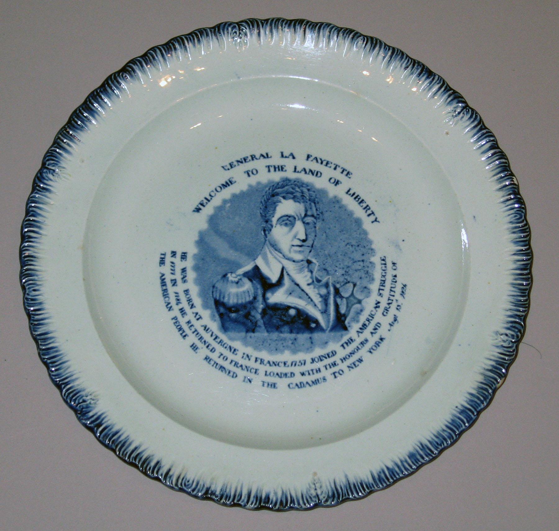 1964.1868.002 Pearlware plate