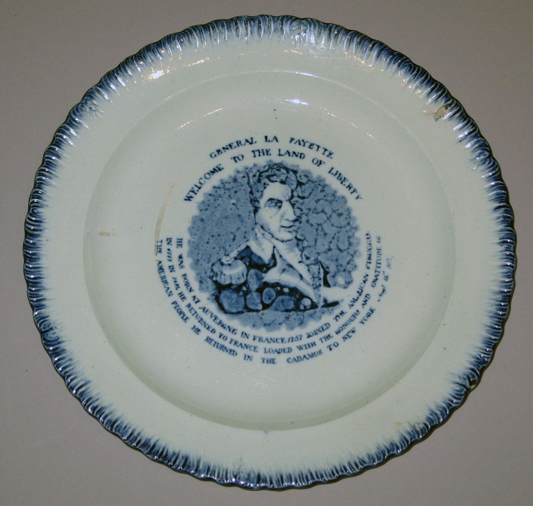 1964.1868.003 Pearlware plate