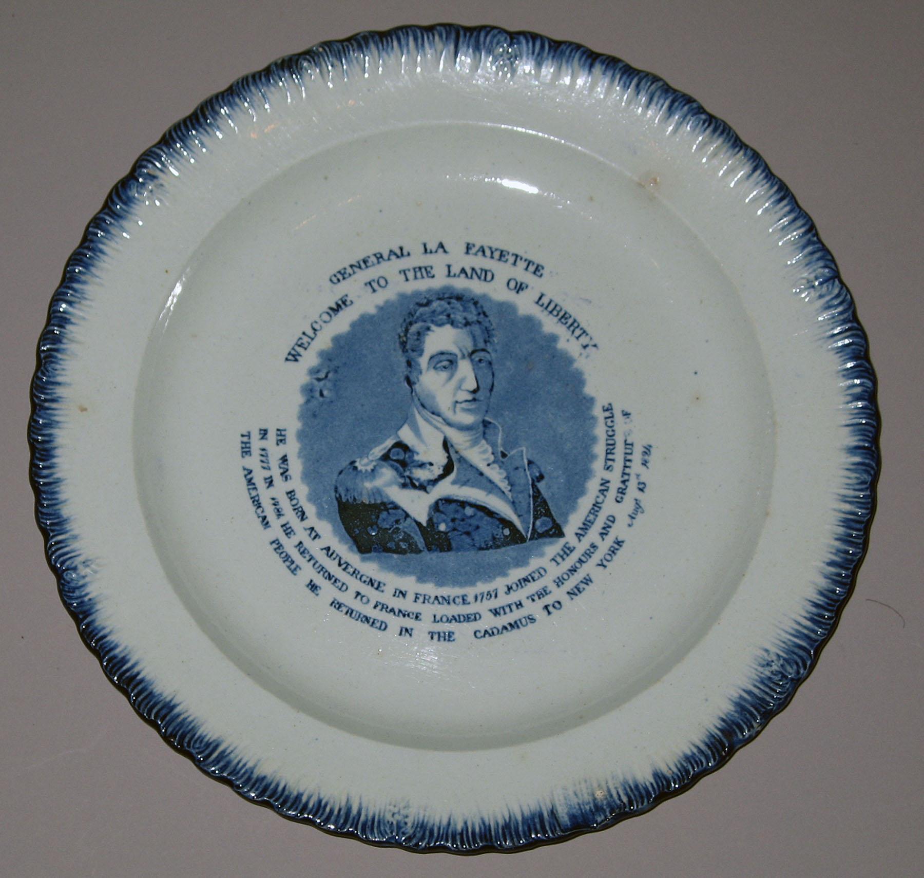 1964.1868.004 Pearlware plate