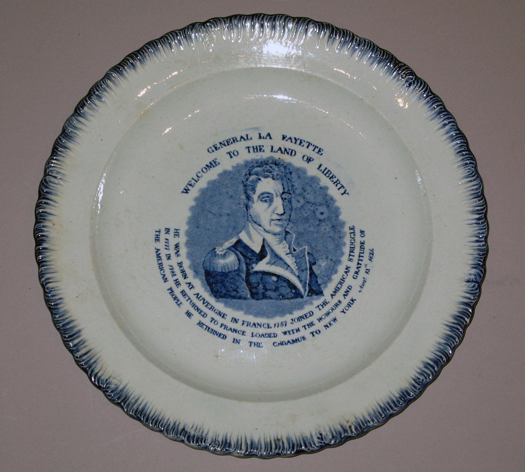 1964.1868.005 Pearlware plate
