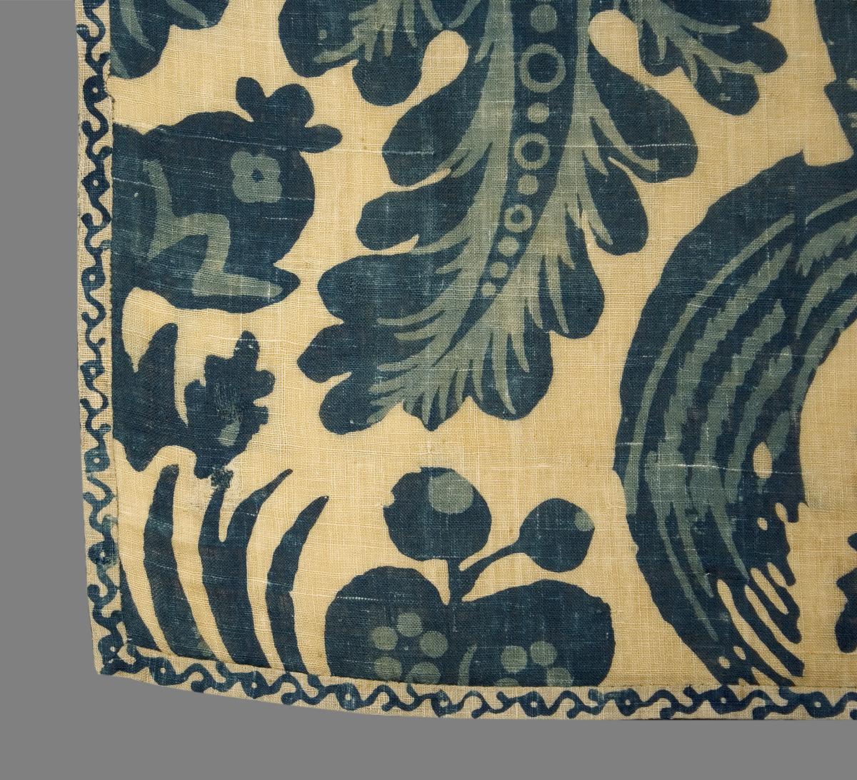 1955.0654 E Bed Hanging, Side Curtain, Edge Detail