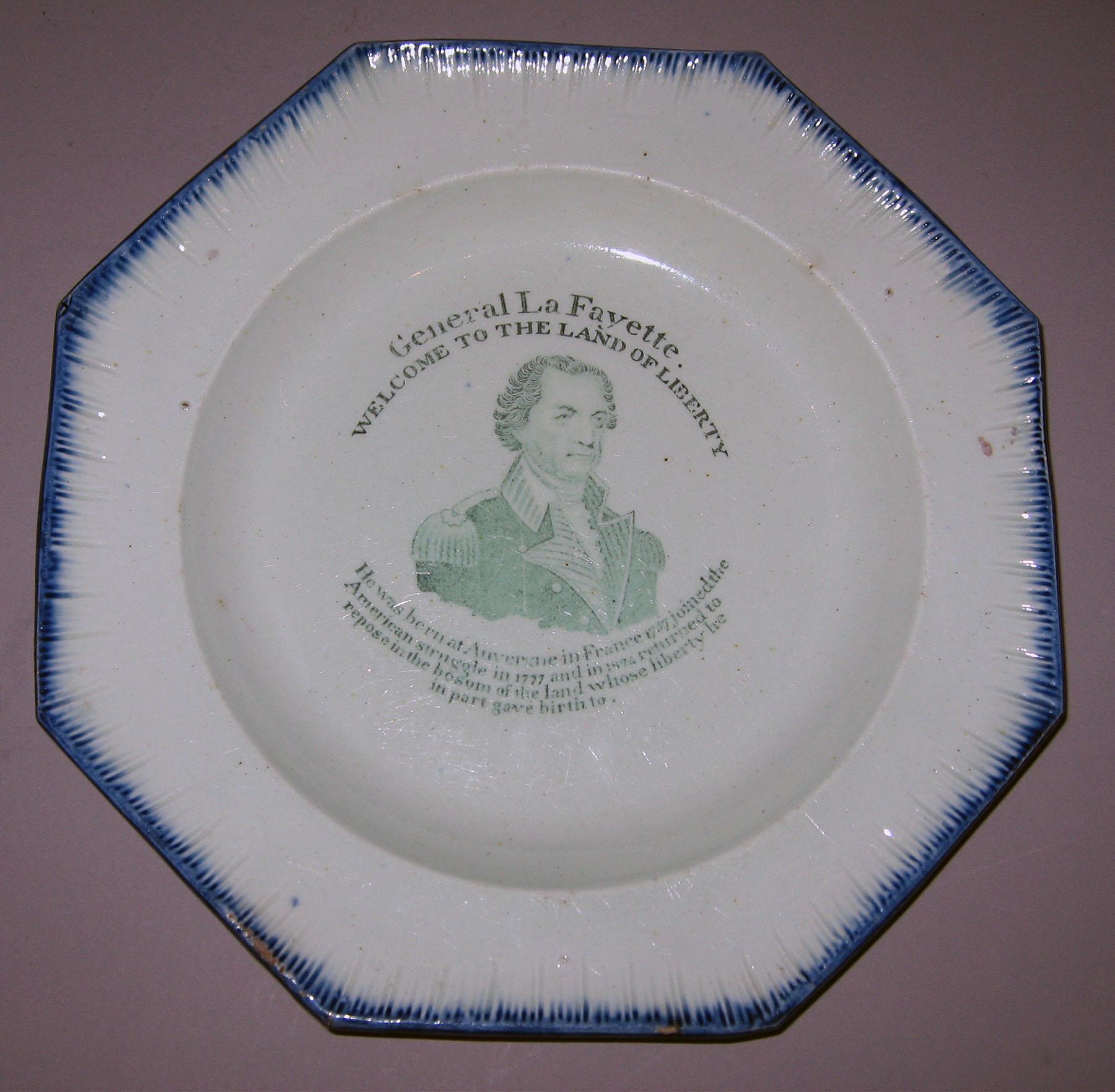 1964.1870 Pearlware plate