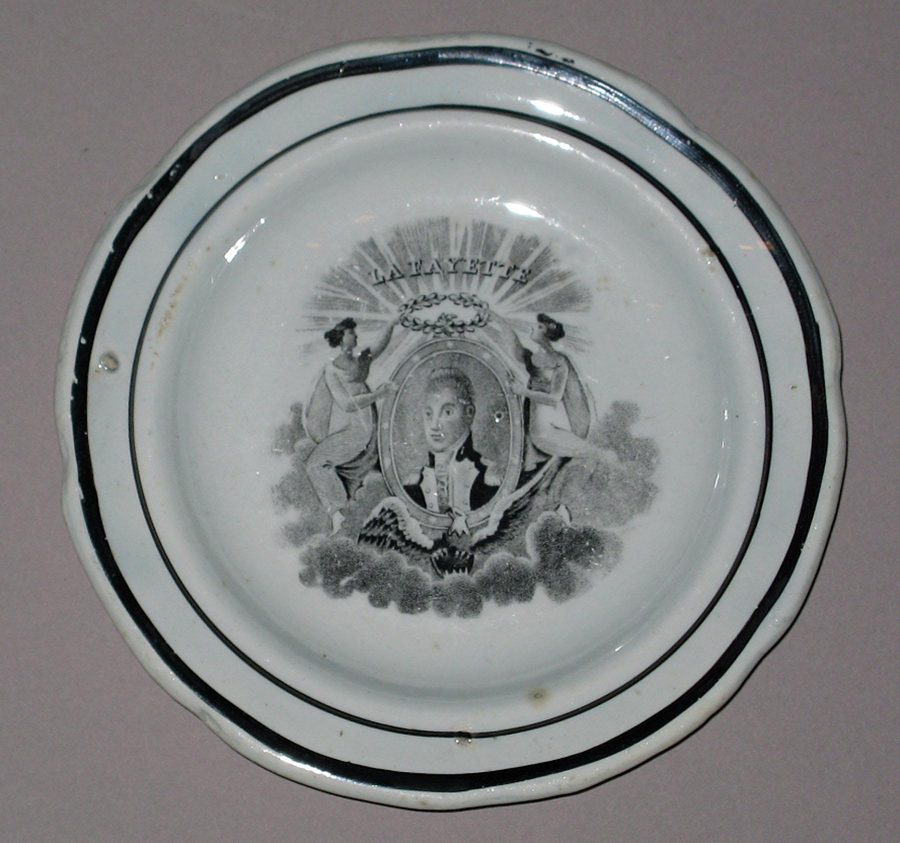 1964.1871 Pearlware cup plate