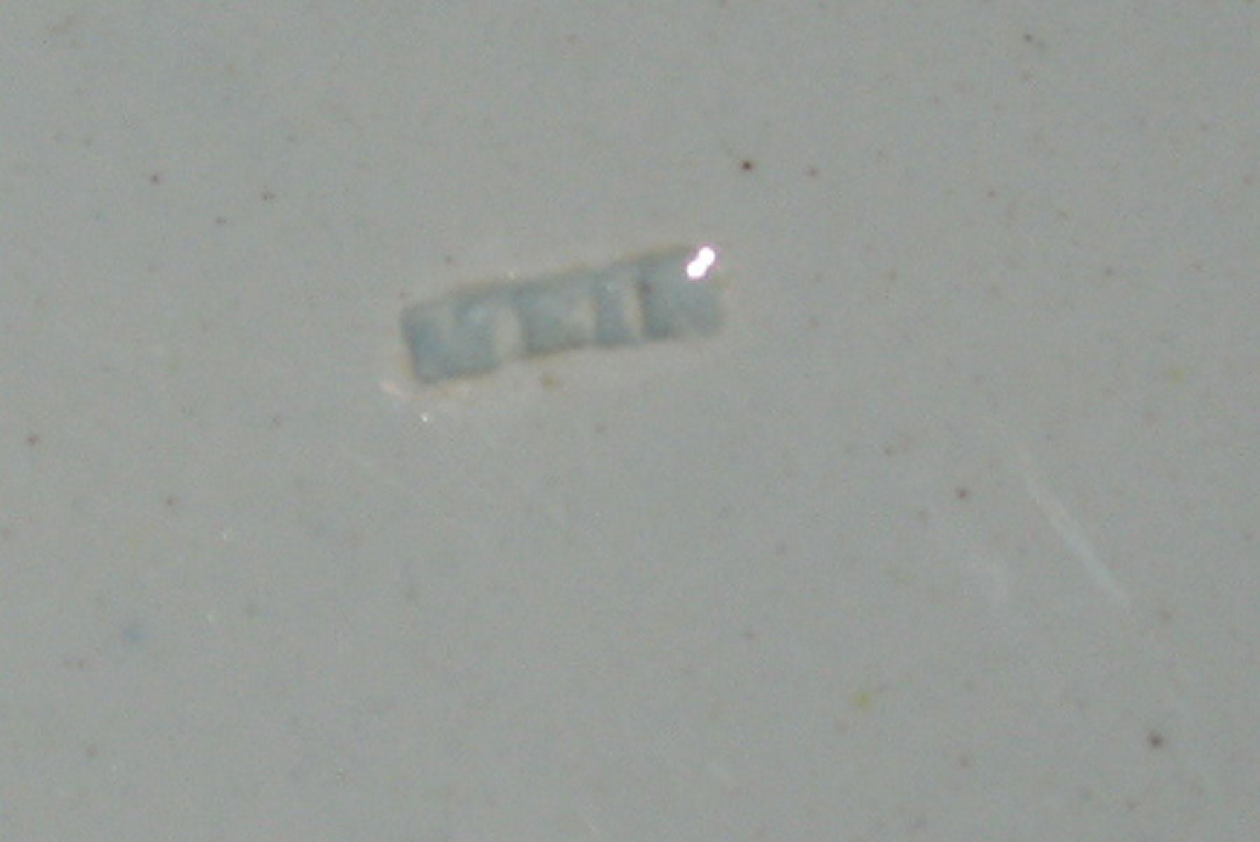 1964.1874 Weir Pearlware plate, detail