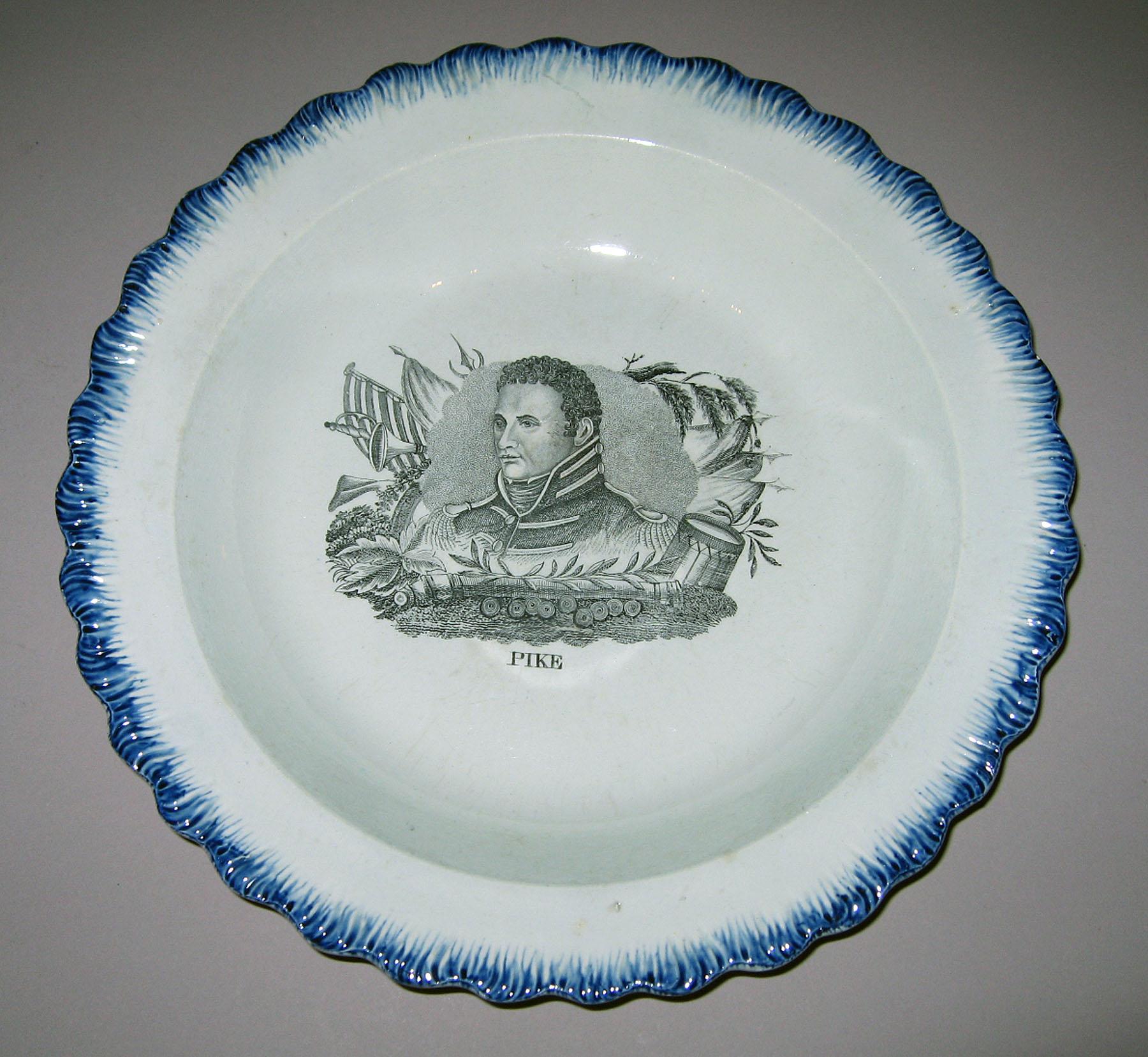 1964.1876 Davenport pearlware plate