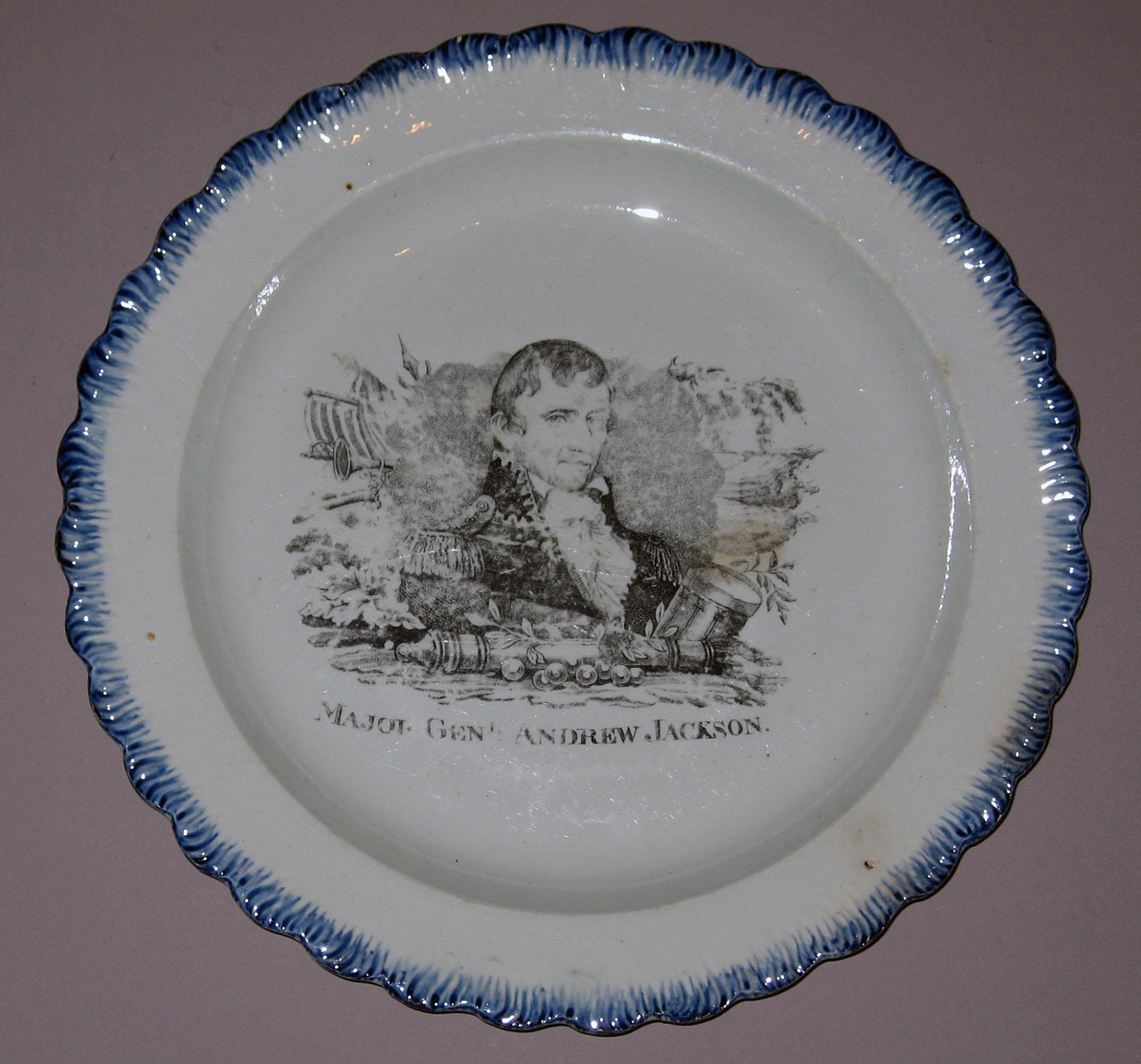 1964.1880 Davenport pearlware plate
