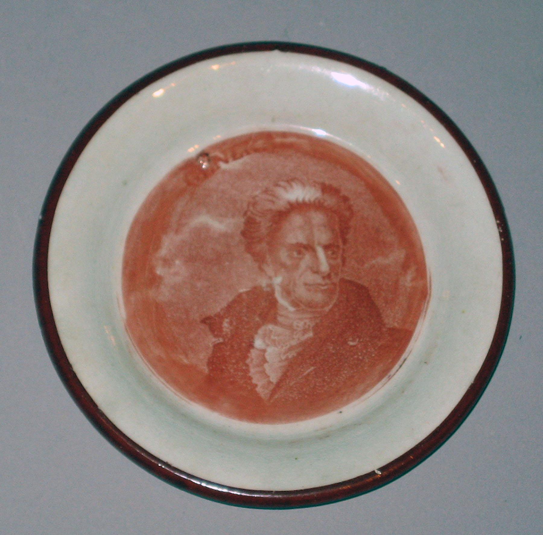1964.1882 Pearlware cup plate