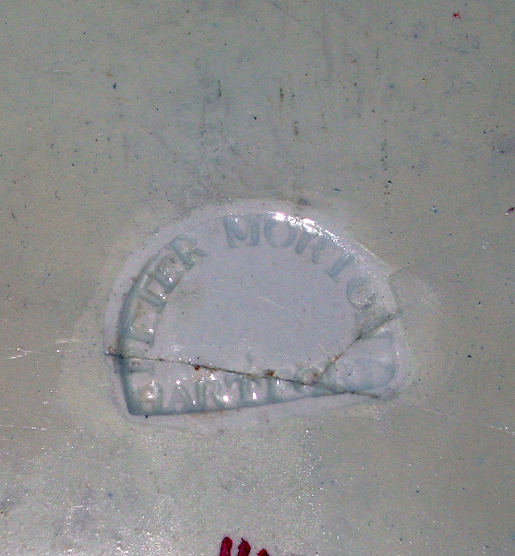 1964.1884 Pearlware plate, detail