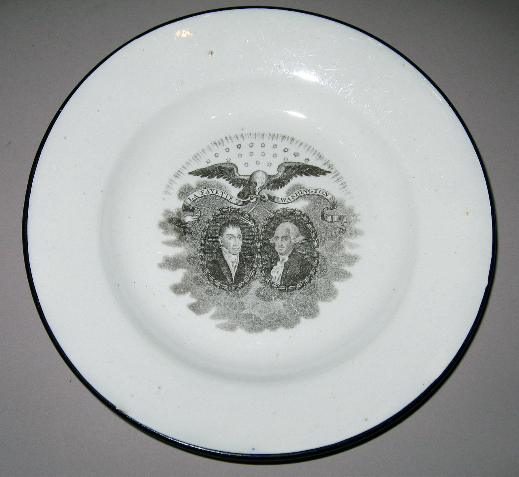 1964.1886 Pearlware plate