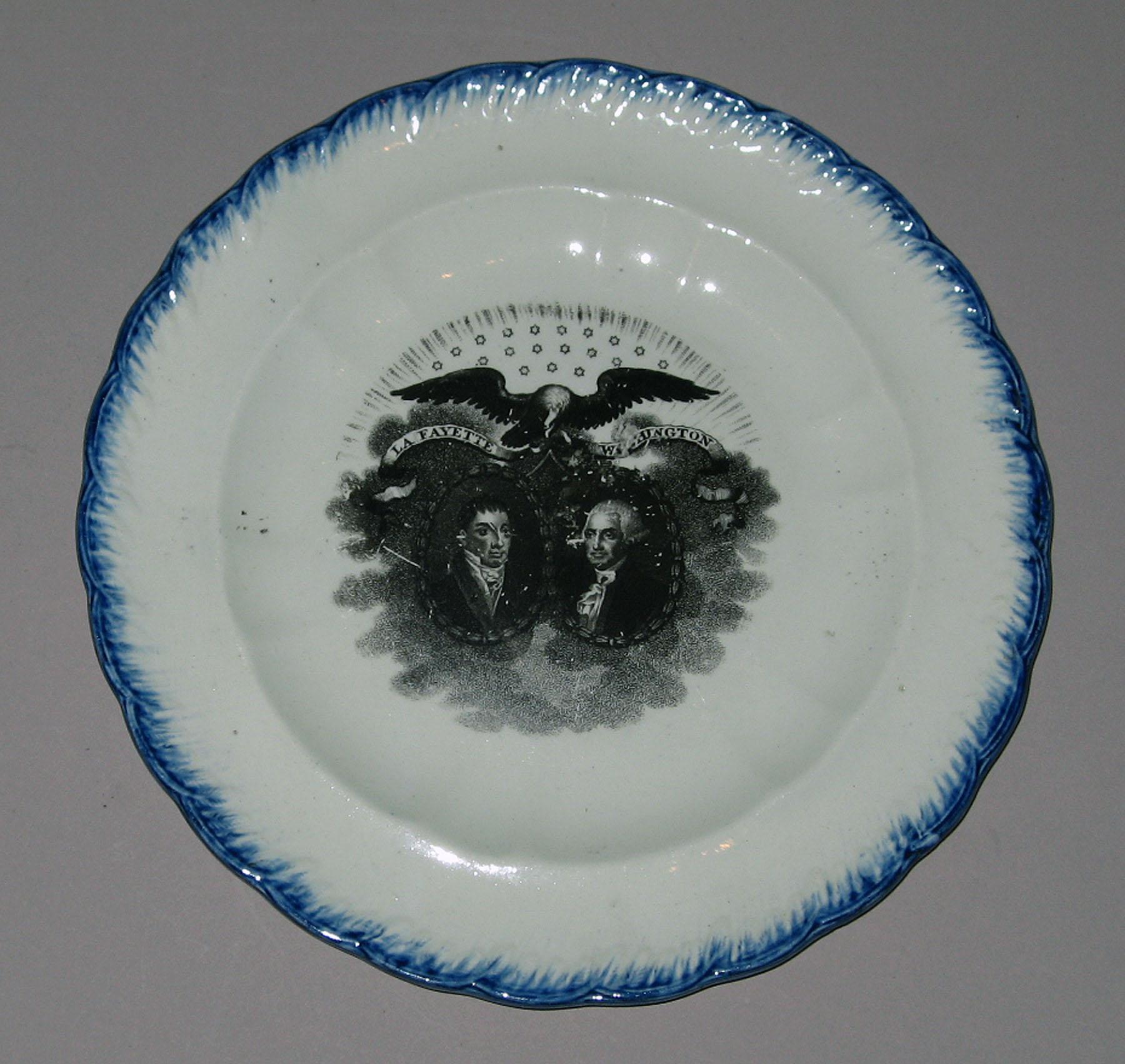 1964.1889 Pearlware plate