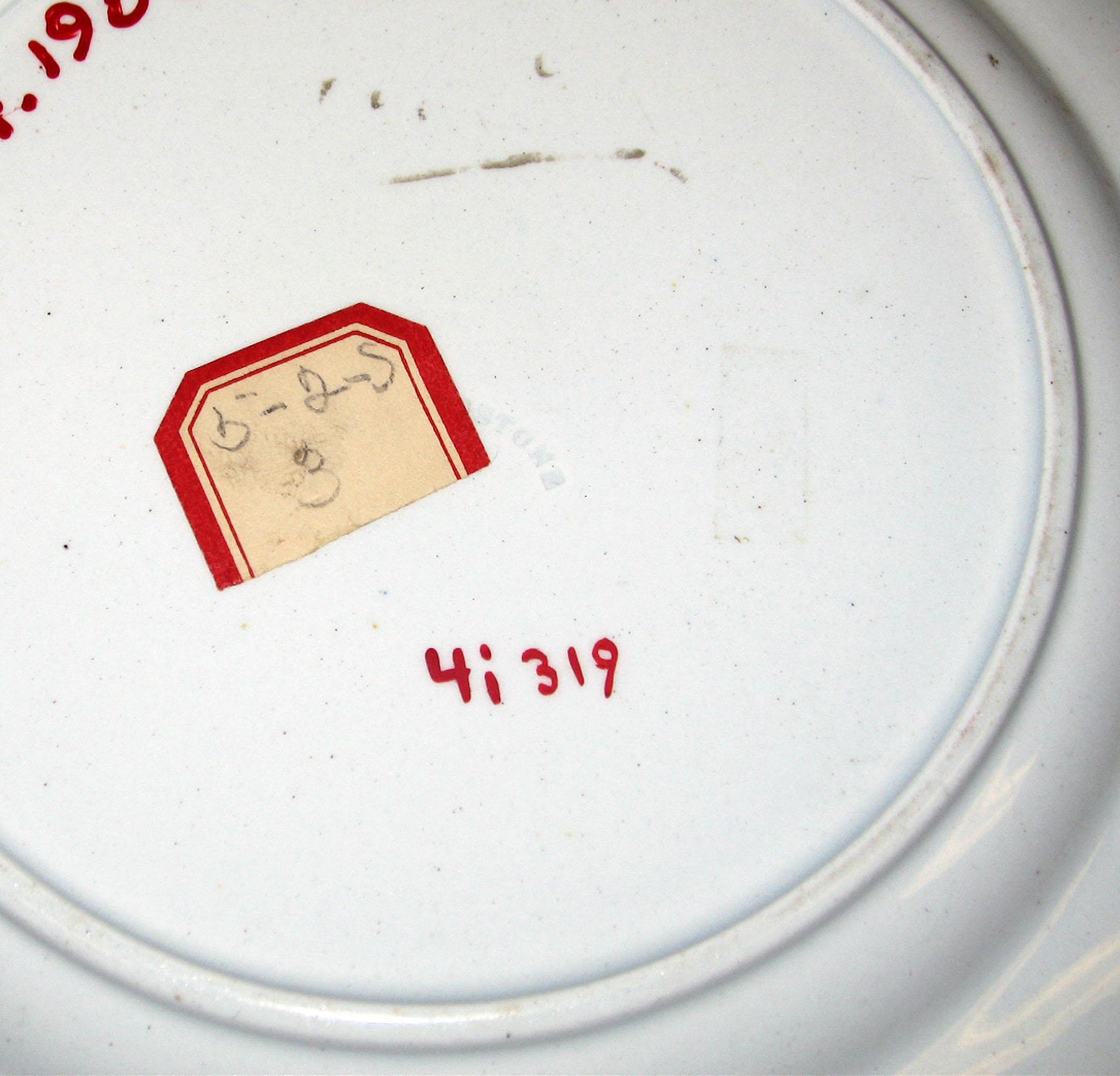 1964.1906 Ironstone plate (mark)
