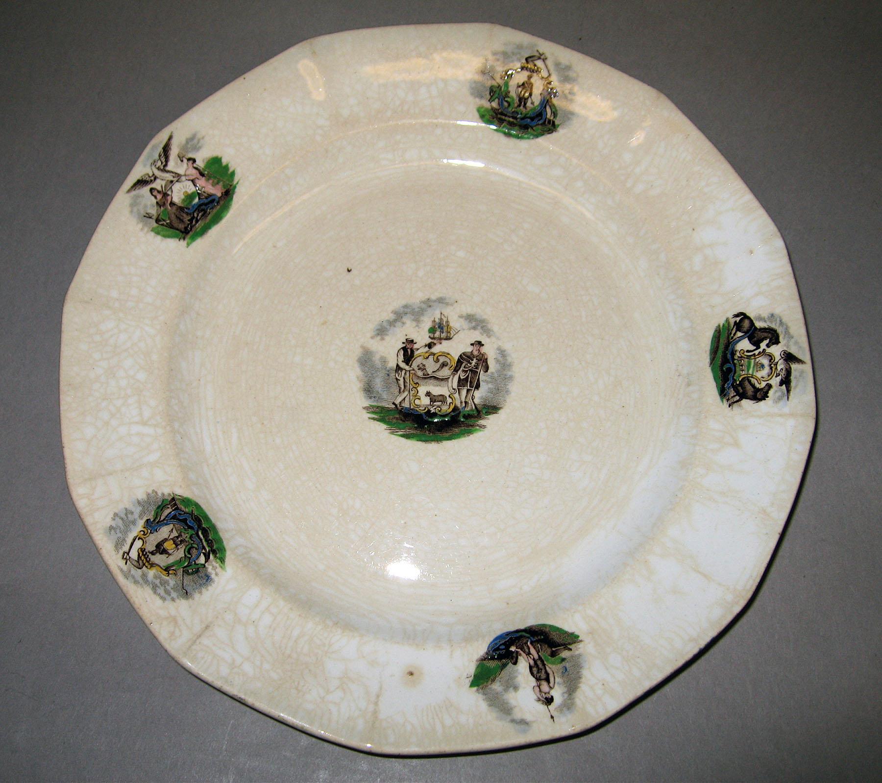 1964.1908 Ironstone plate