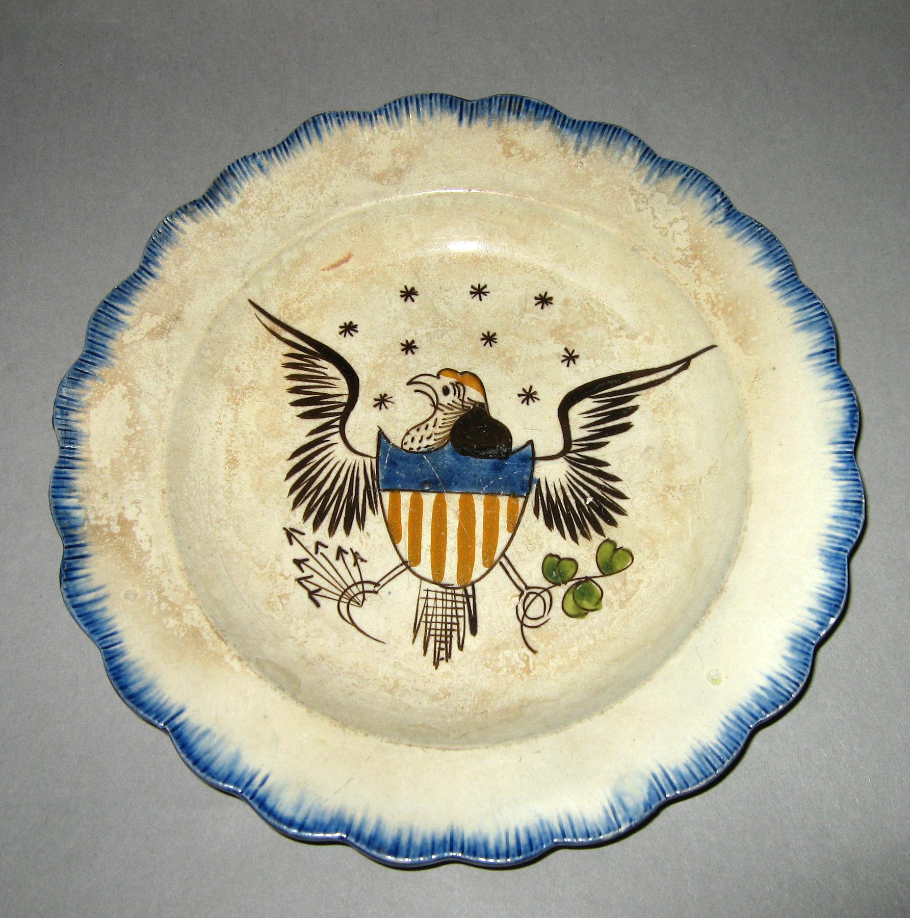 1964.1933 Pearlware plate