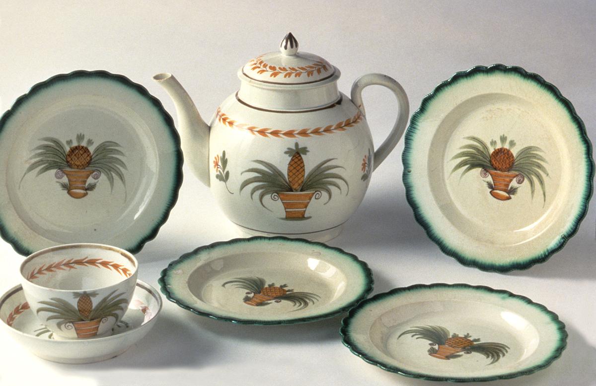 1959.1182 a,b,1964.1967.001,1964.1979 a,b Pearlware Grouping