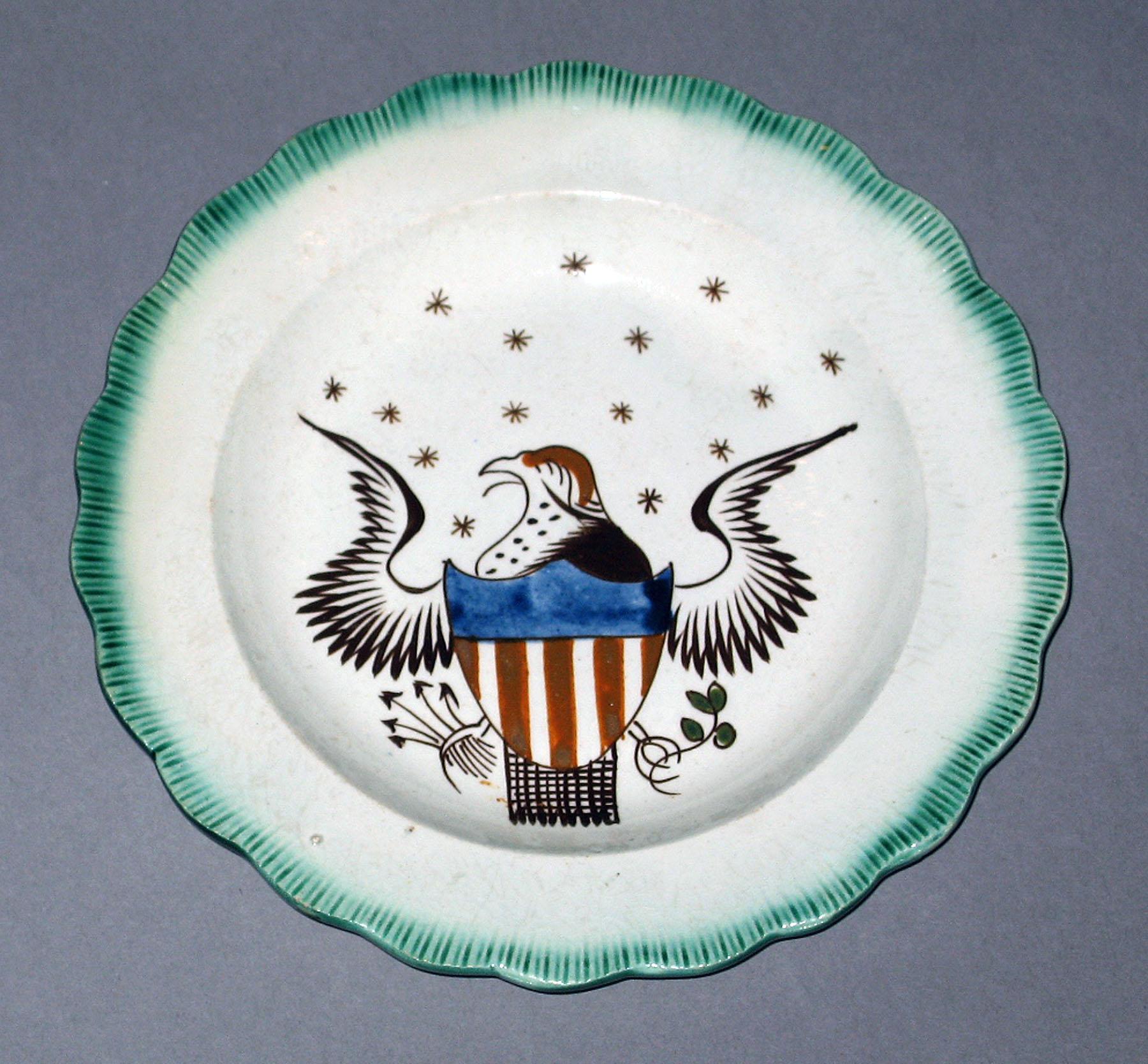 1964.1982 Pearlware cup plate
