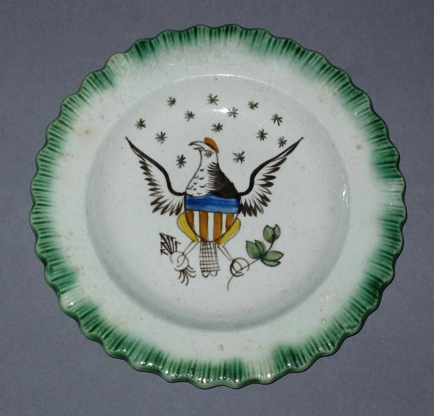 1964.1988 Pearlware cup plate