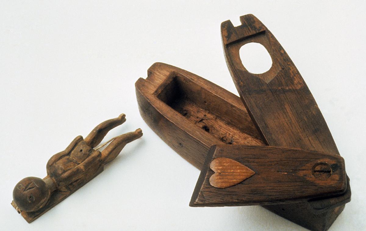 1964.2012 A, B Toy Coffin and Corpse, View 2