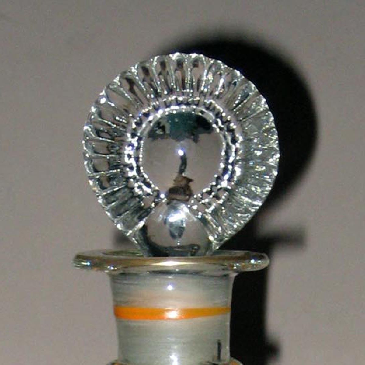 1964.2060 Glass decanter stopper (shown with 1964.2061))