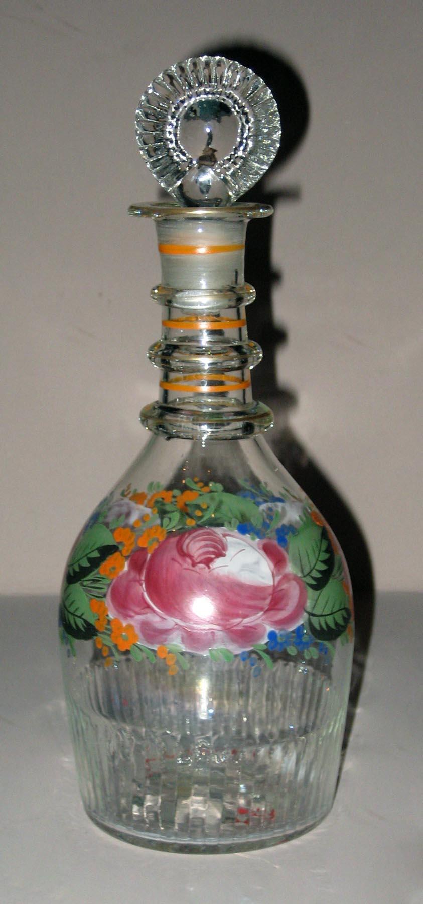 1964.2061, 1964.2060 Glass decanter