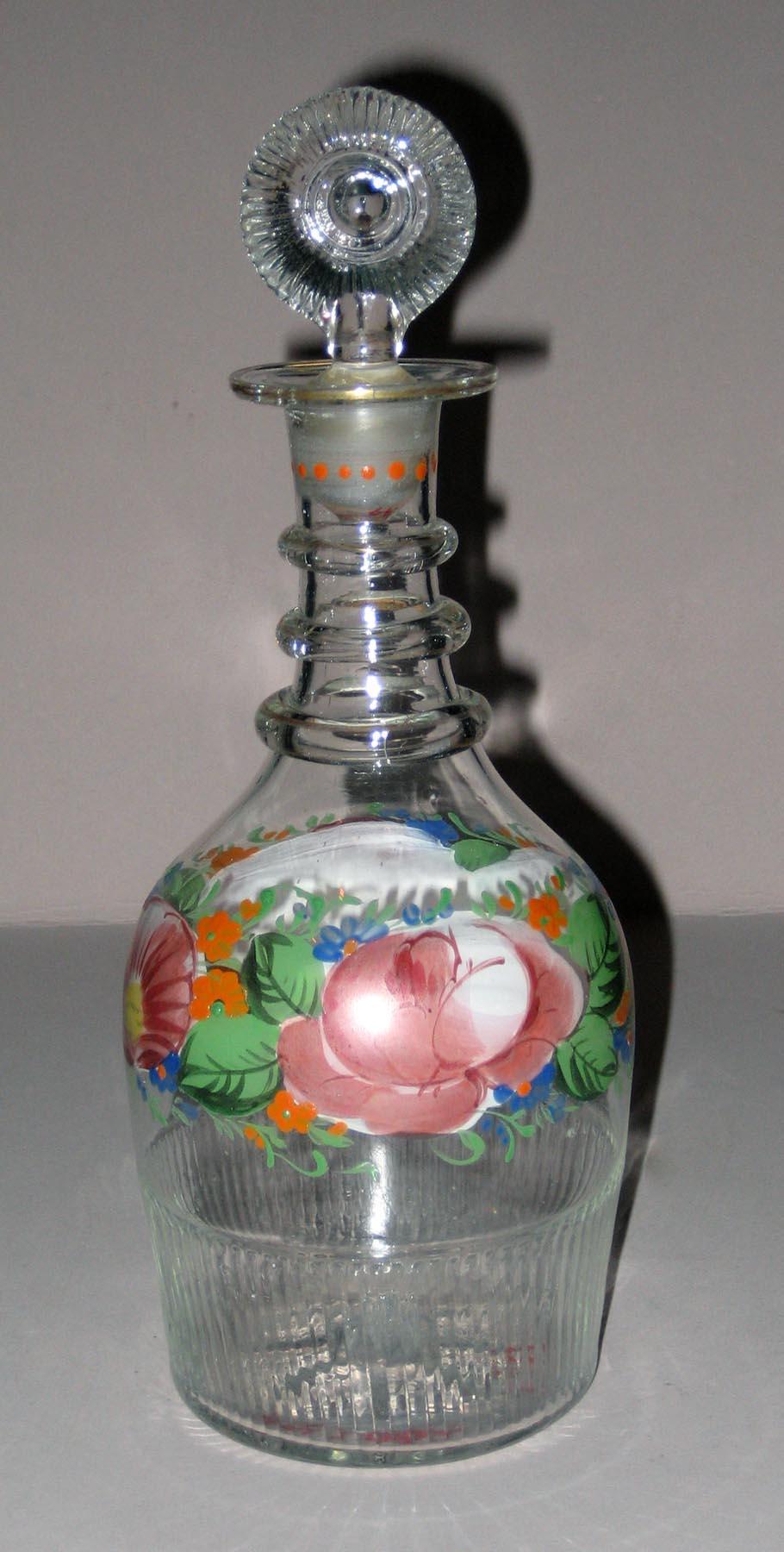 1964.2062, 1964.2059 Glass decanter and stopper