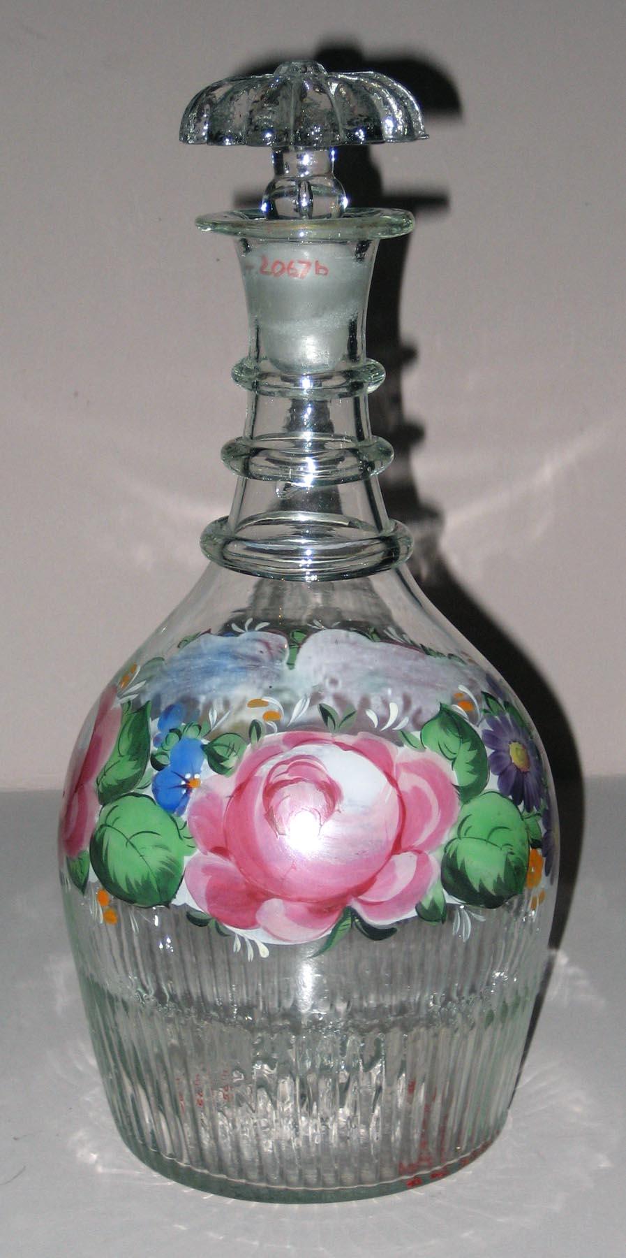 1964.2067 A, B Glass decanter