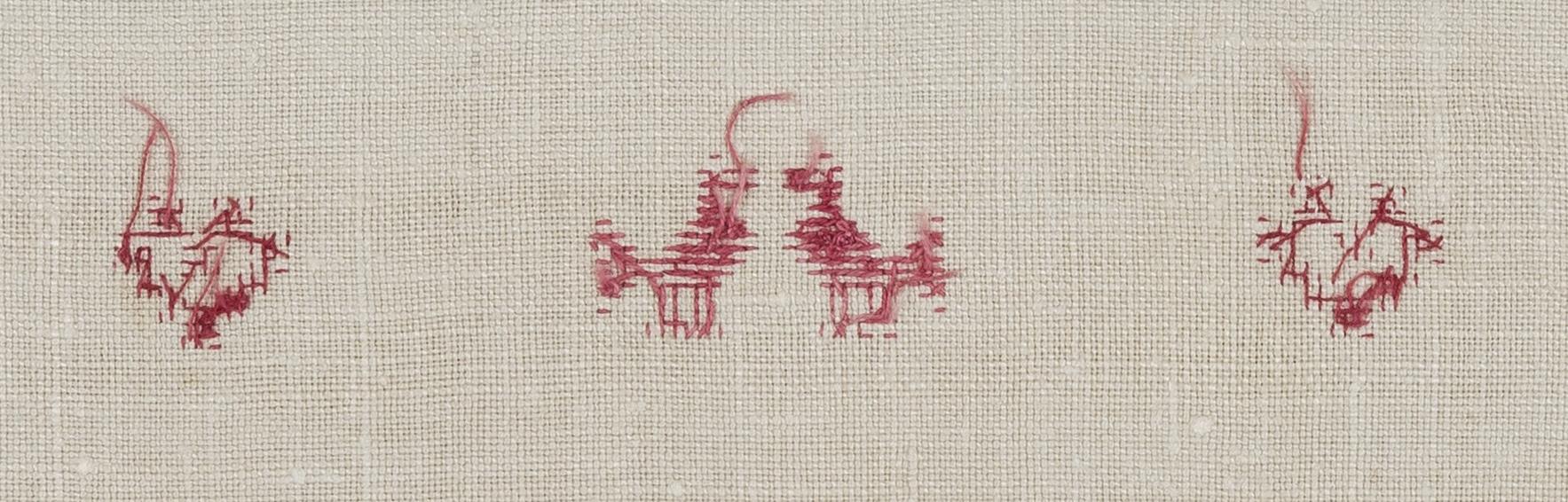 1964.2070 A Bedcover, reverse, detail 5