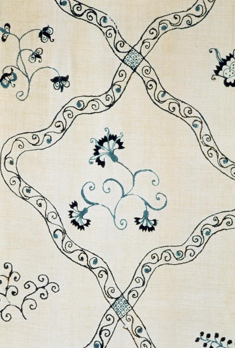 1955.0657 Window Haning, Fabric Detail