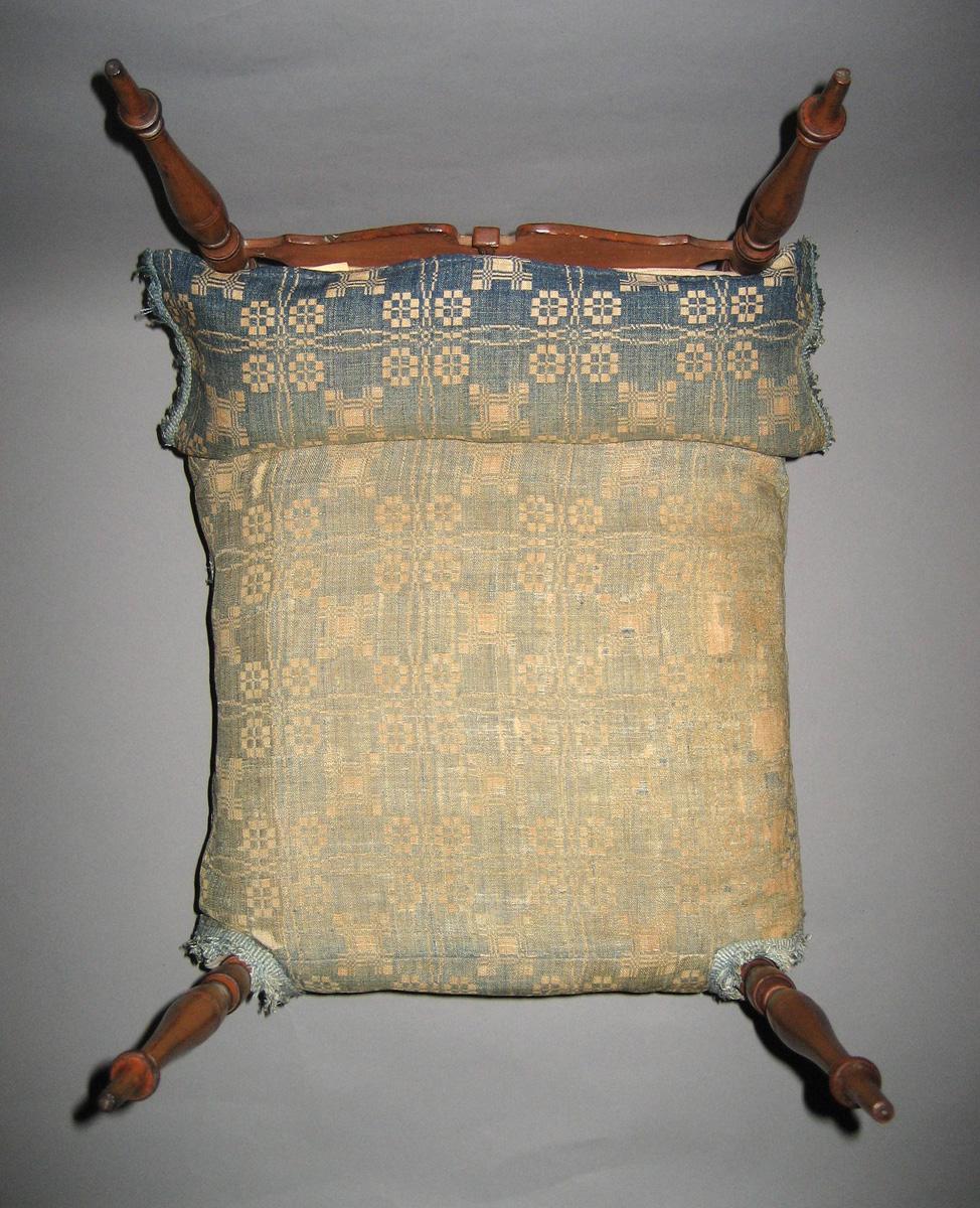 1964.1324 miniature bed with bedcover 1964.2071c view 3