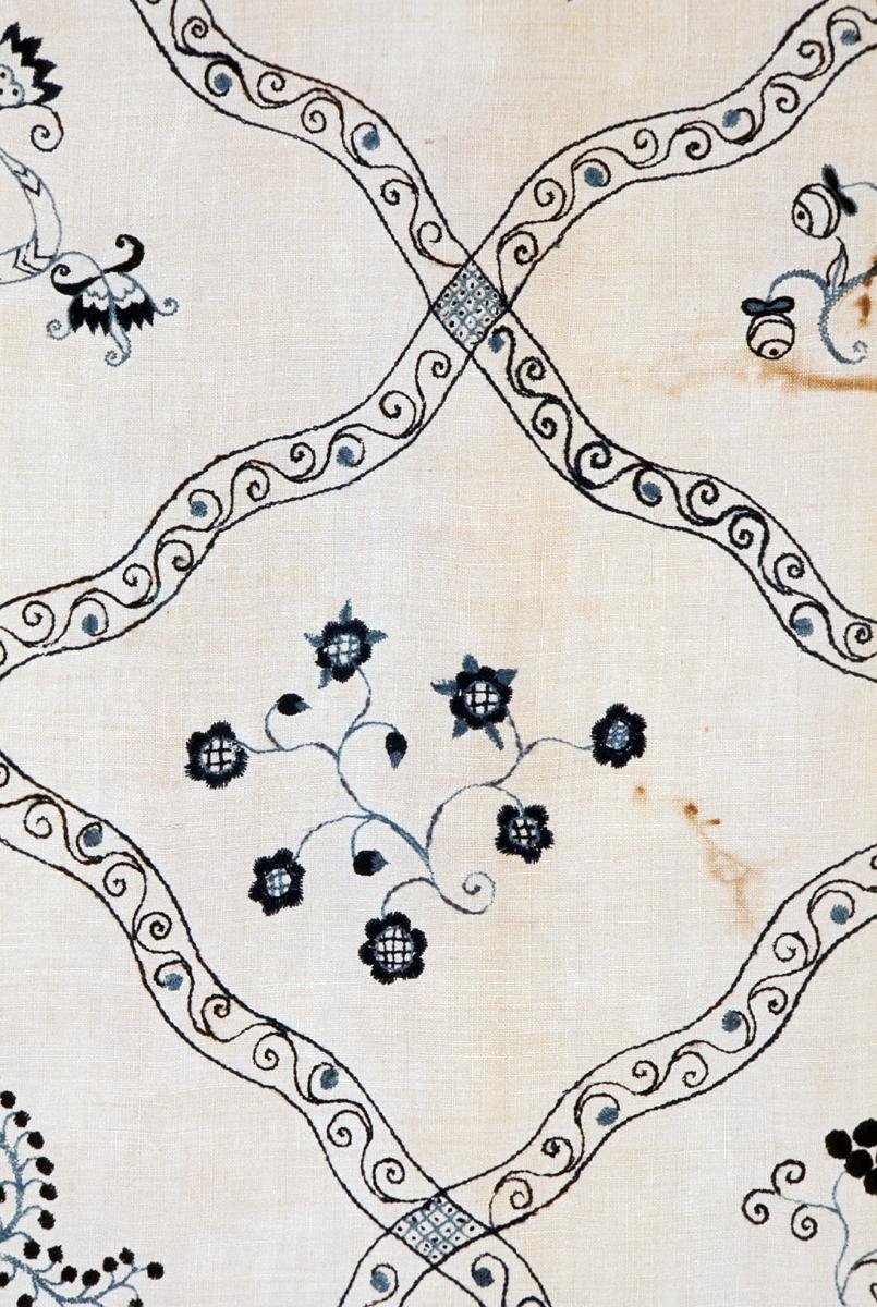 1955.0657 Window Haning, Fabric Detail 2