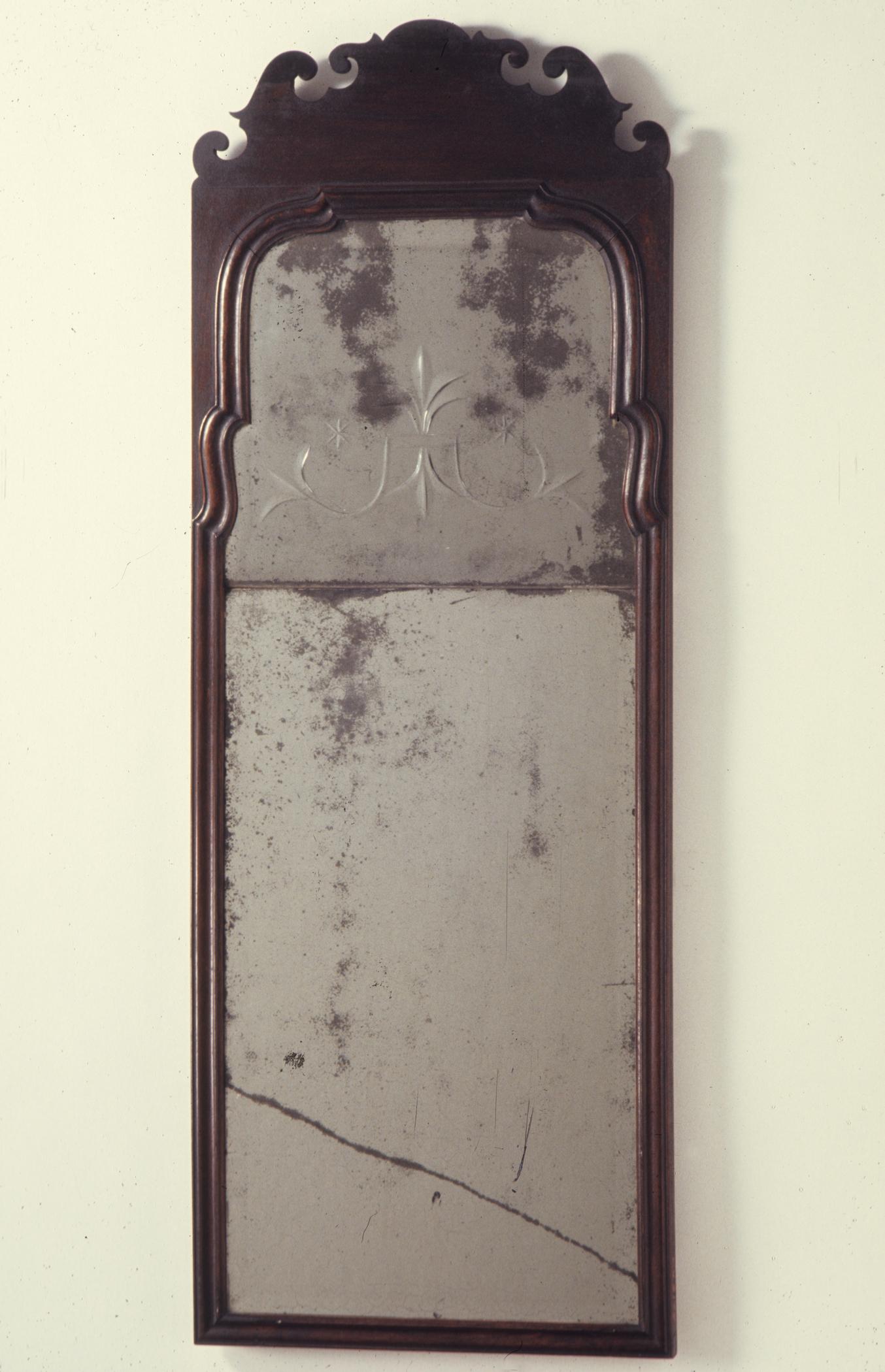 1964.2174 looking glass or mirror, view 1