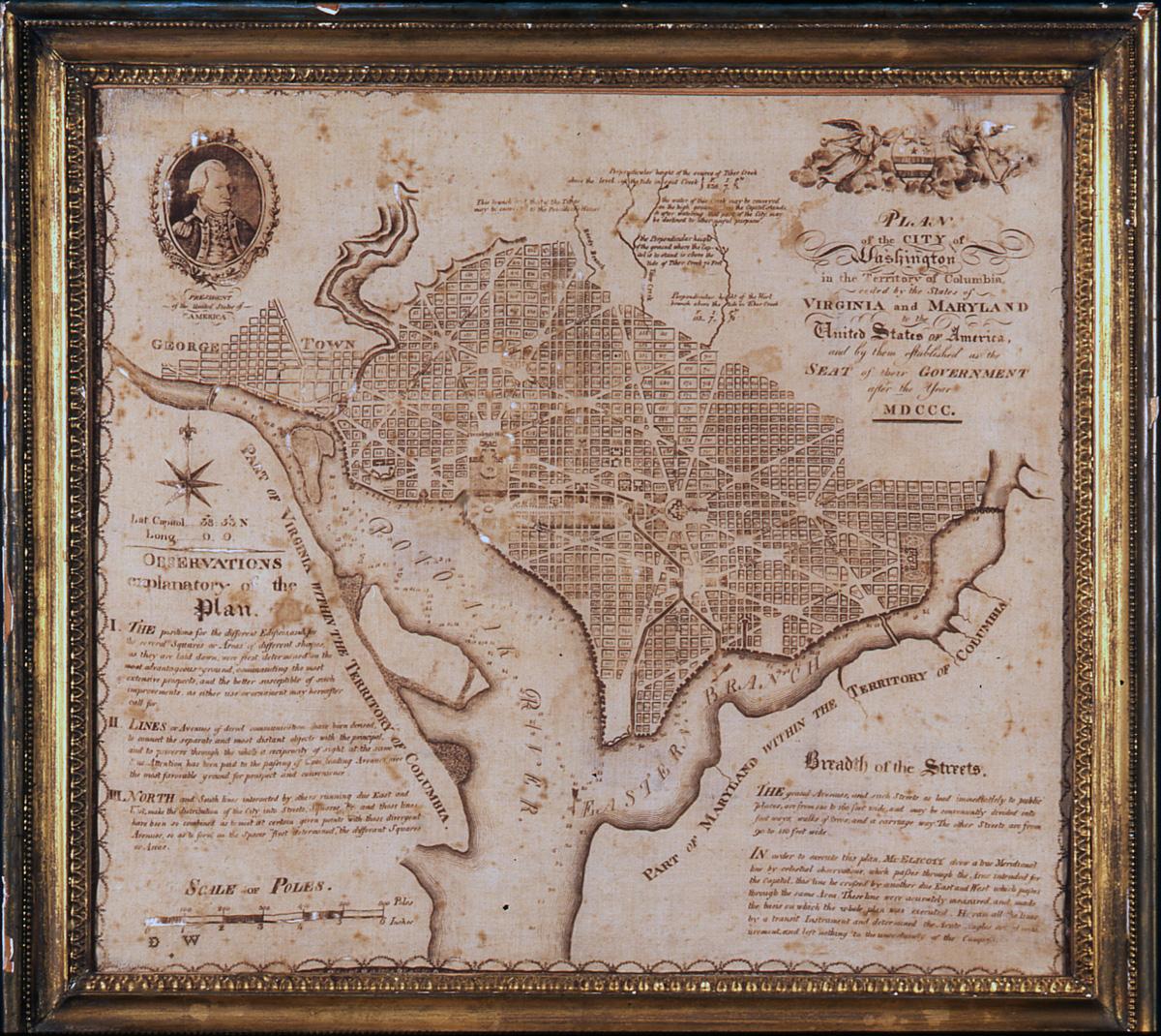 1959.0981 Handkerchief, 1964.2175 Frame, view 1
