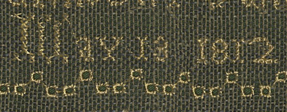 1964.2178 Needlework Picture, Detail 15