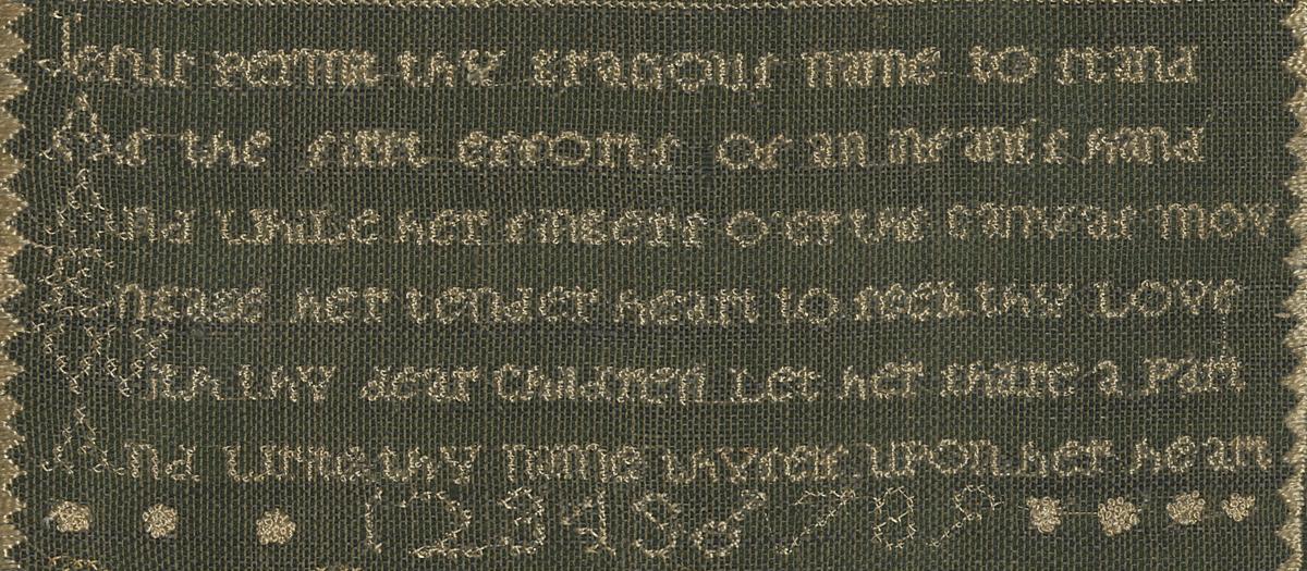 1964.2178 Needlework Picture, Detail 3