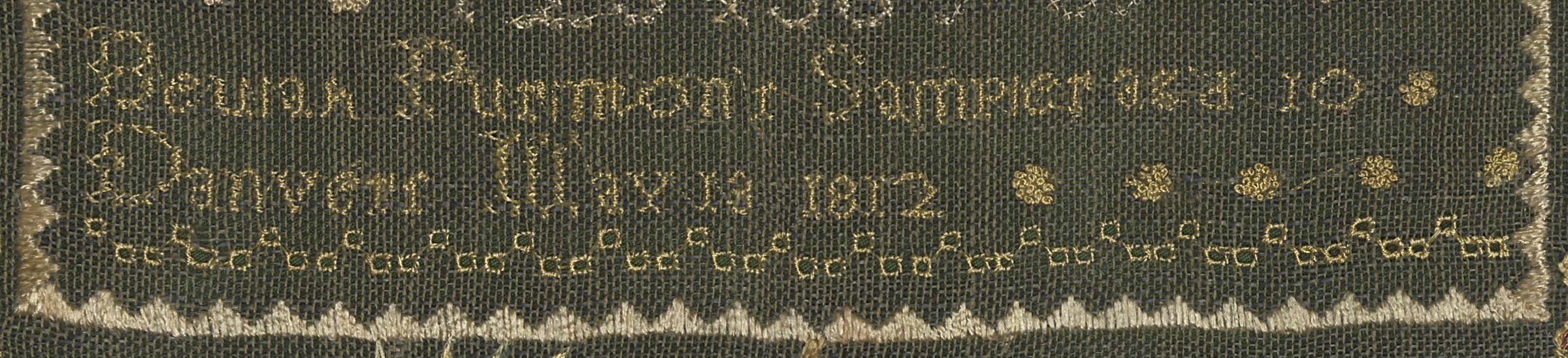 1964.2178 Needlework Picture, Detail 4