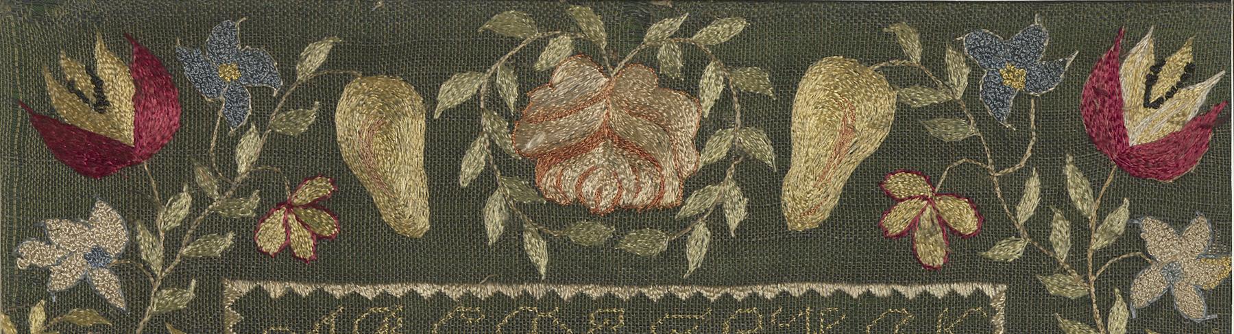 1964.2178 Needlework Picture, Detail 5