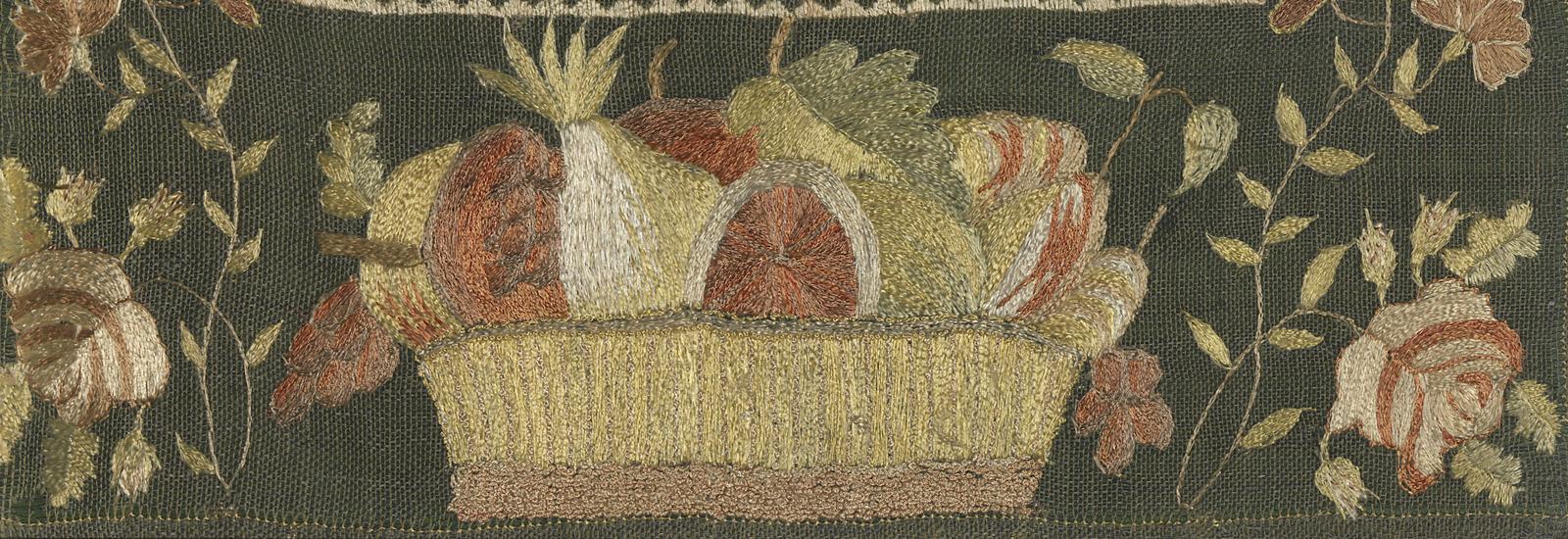1964.2178 Needlework Picture, Detail 7