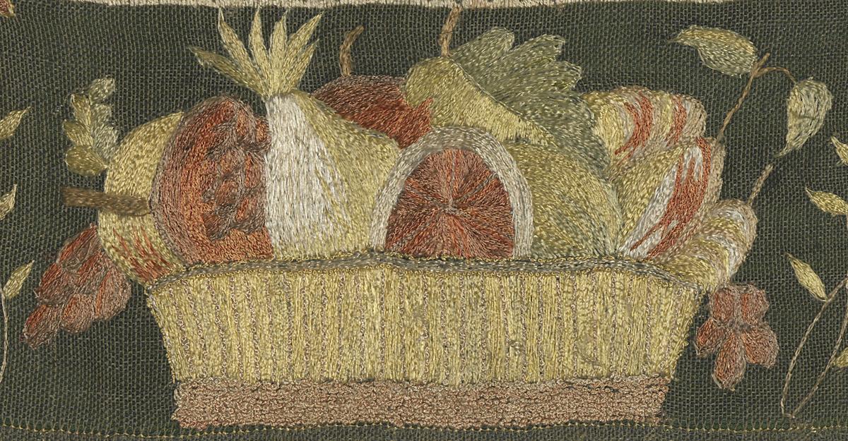1964.2178 Needlework Picture, Detail 8