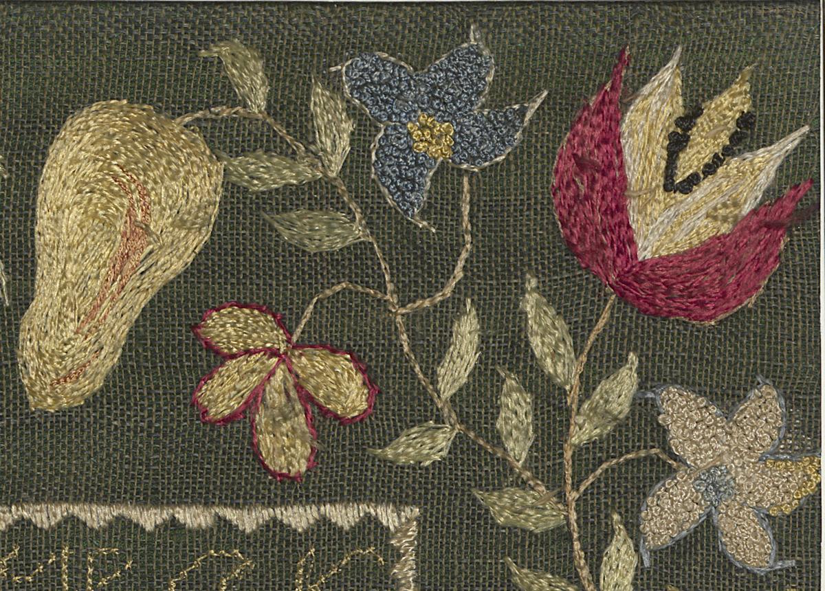 1964.2178 Needlework Picture, Detail 9