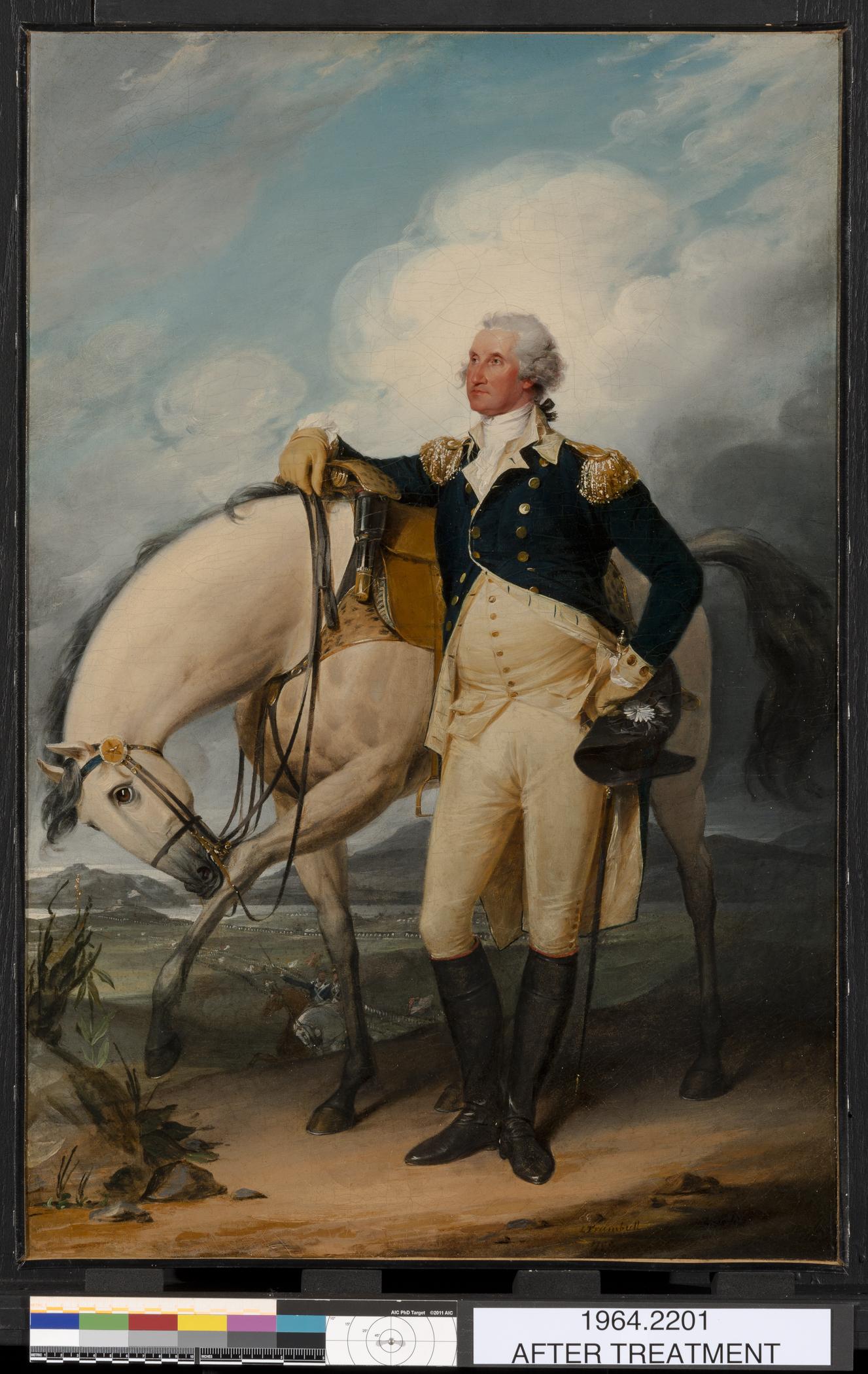 1964.2201 A Painting, view 1, after conservation treatment