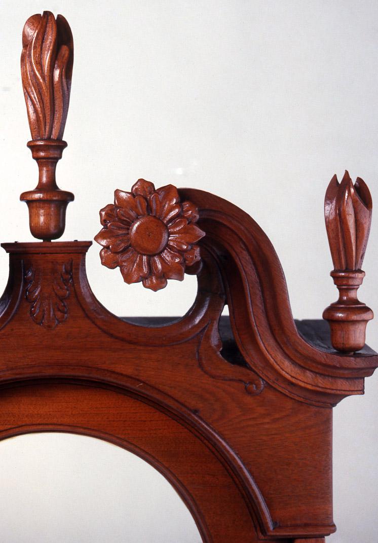 1965.0002 Clock, tall clock (detail 1)