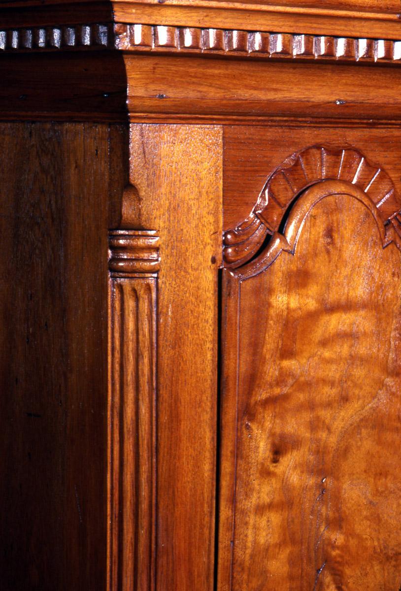 1965.0002 Clock, tall clock (detail 2)