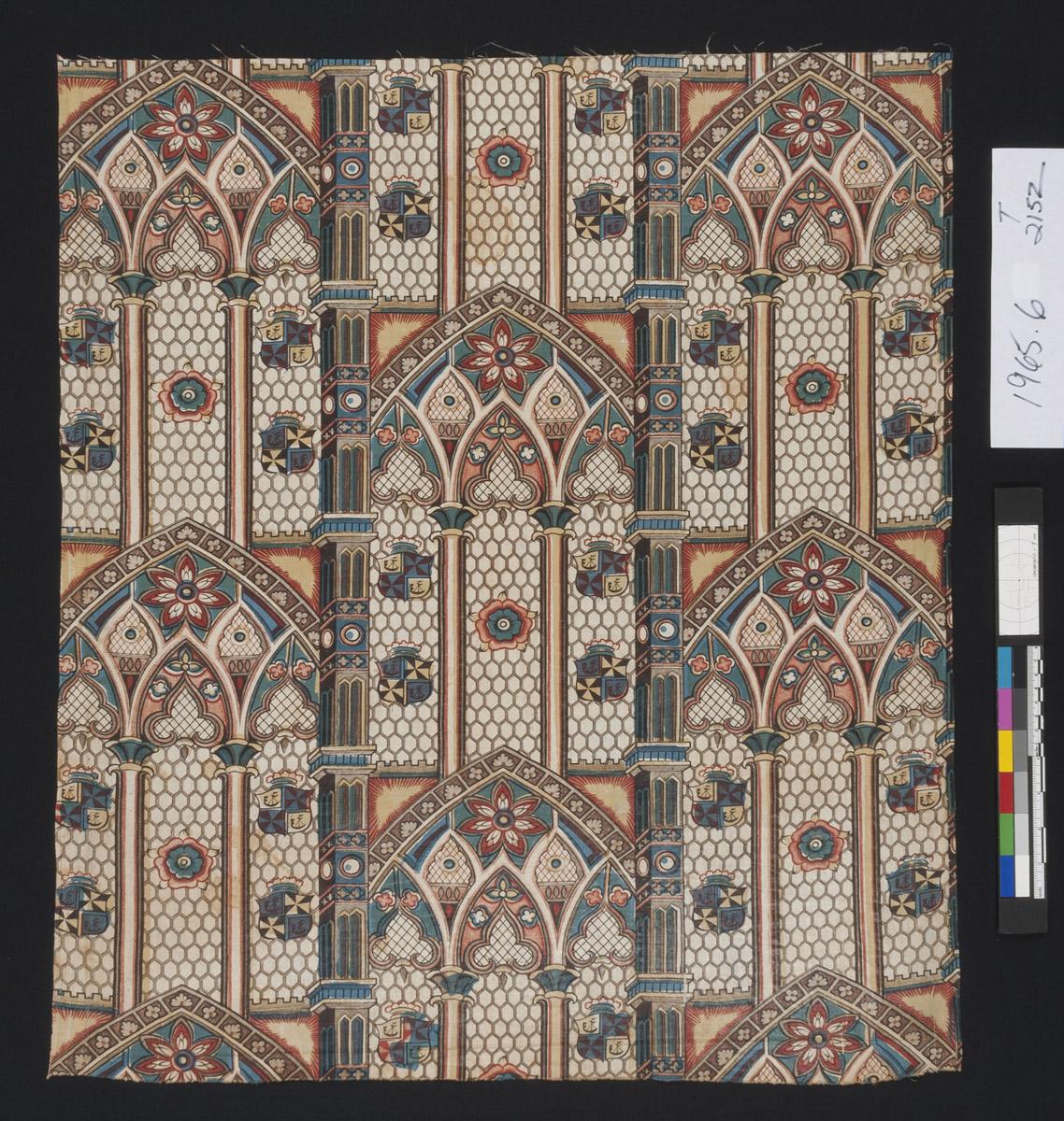 1965.0006 Textile, printed, view 1