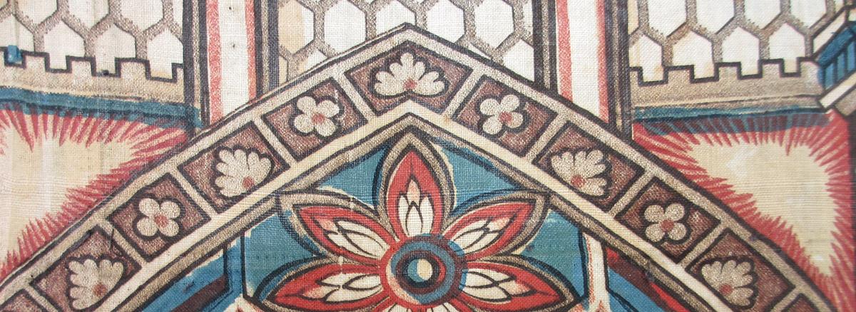 1965.0006 textile, printed detail 3